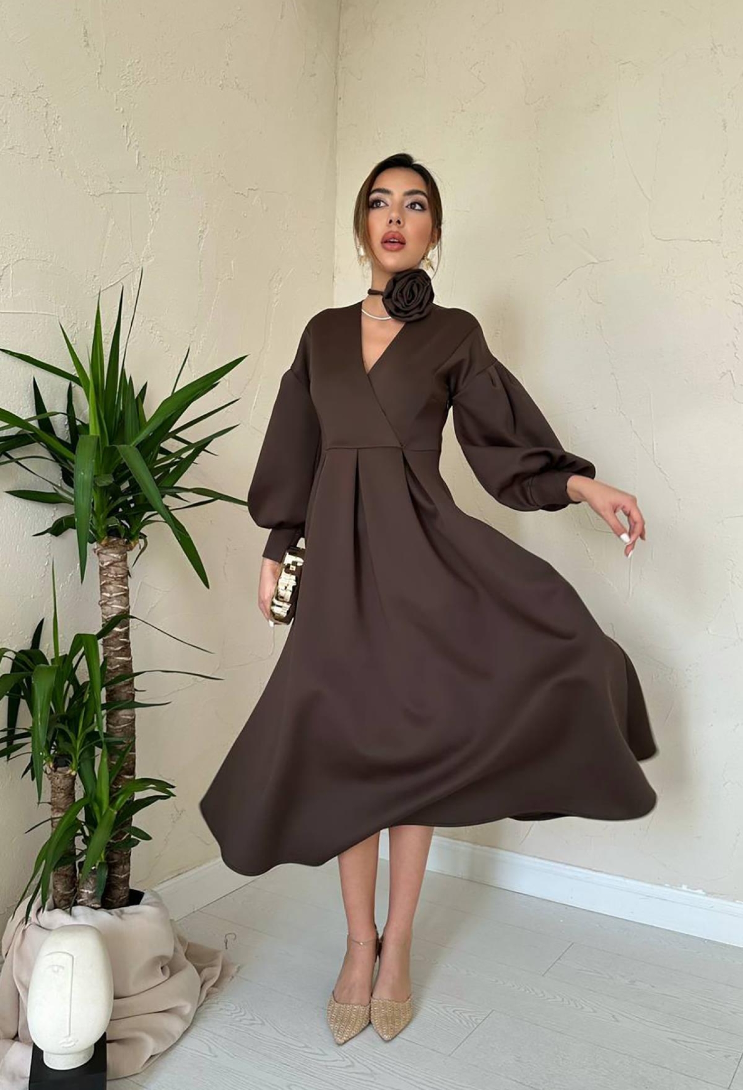 Elegant Fit And Flare Dress - Brand: Elisa - Women & Kids, Baby Clothes Wholesale - TheBS Women