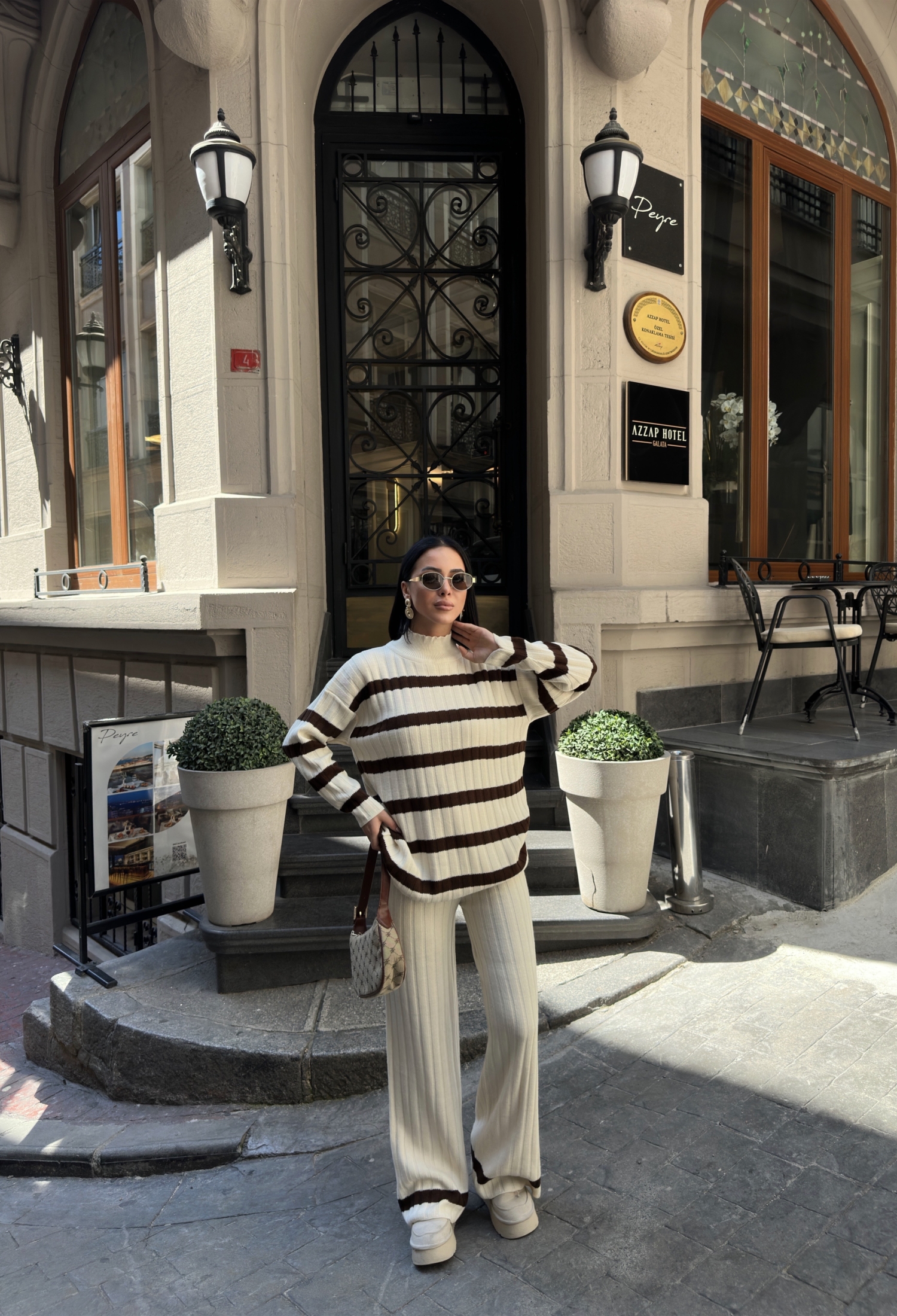 Beige Oversized Fit Suit With Palazzo Pants - Brand: My Fashion - Women & Kids, Baby Clothes Wholesale - TheBS Women