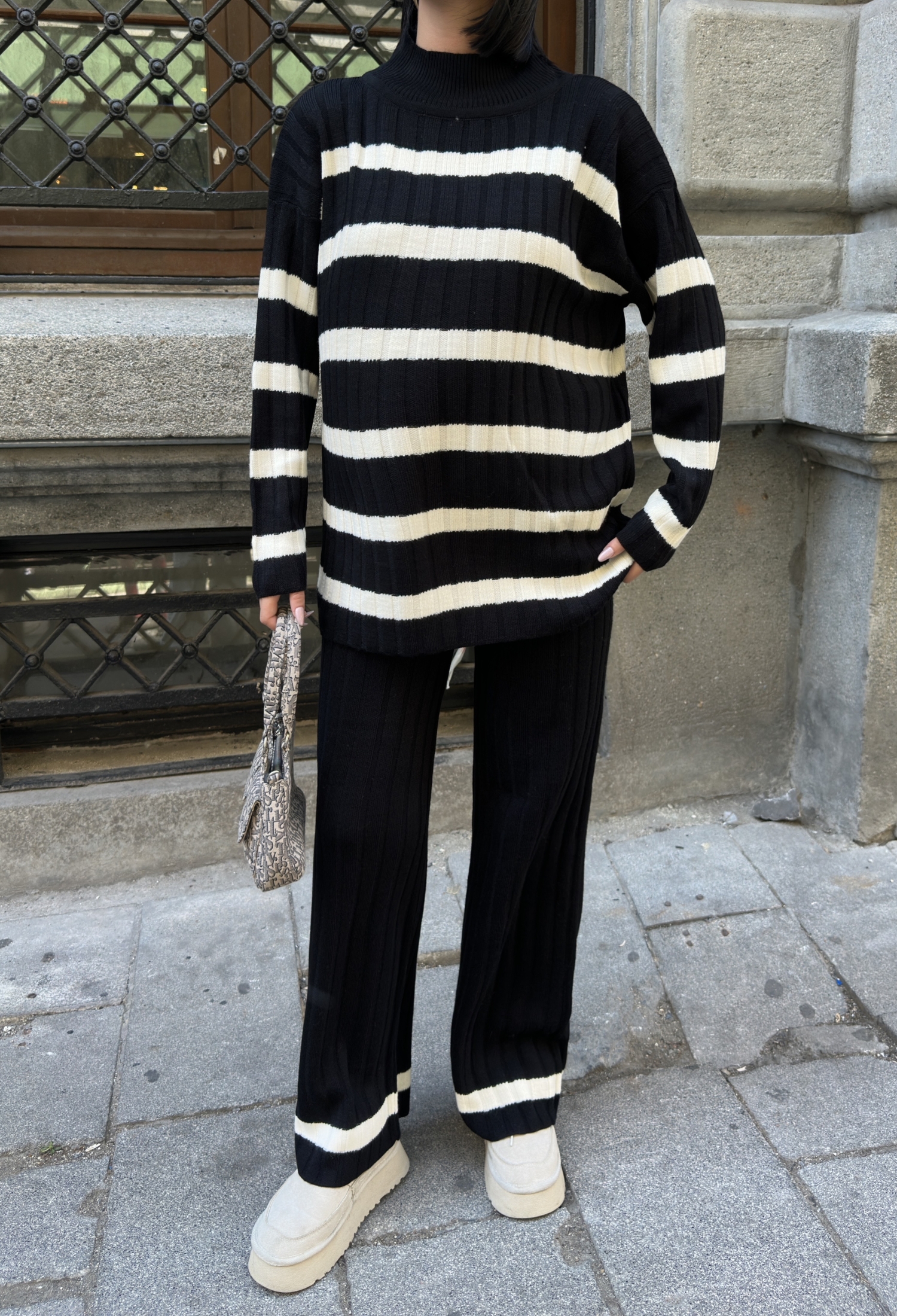 Oversized Fit Striped Palazzo Suit - Brand: My Fashion - Women & Kids, Baby Clothes Wholesale - TheBS Women