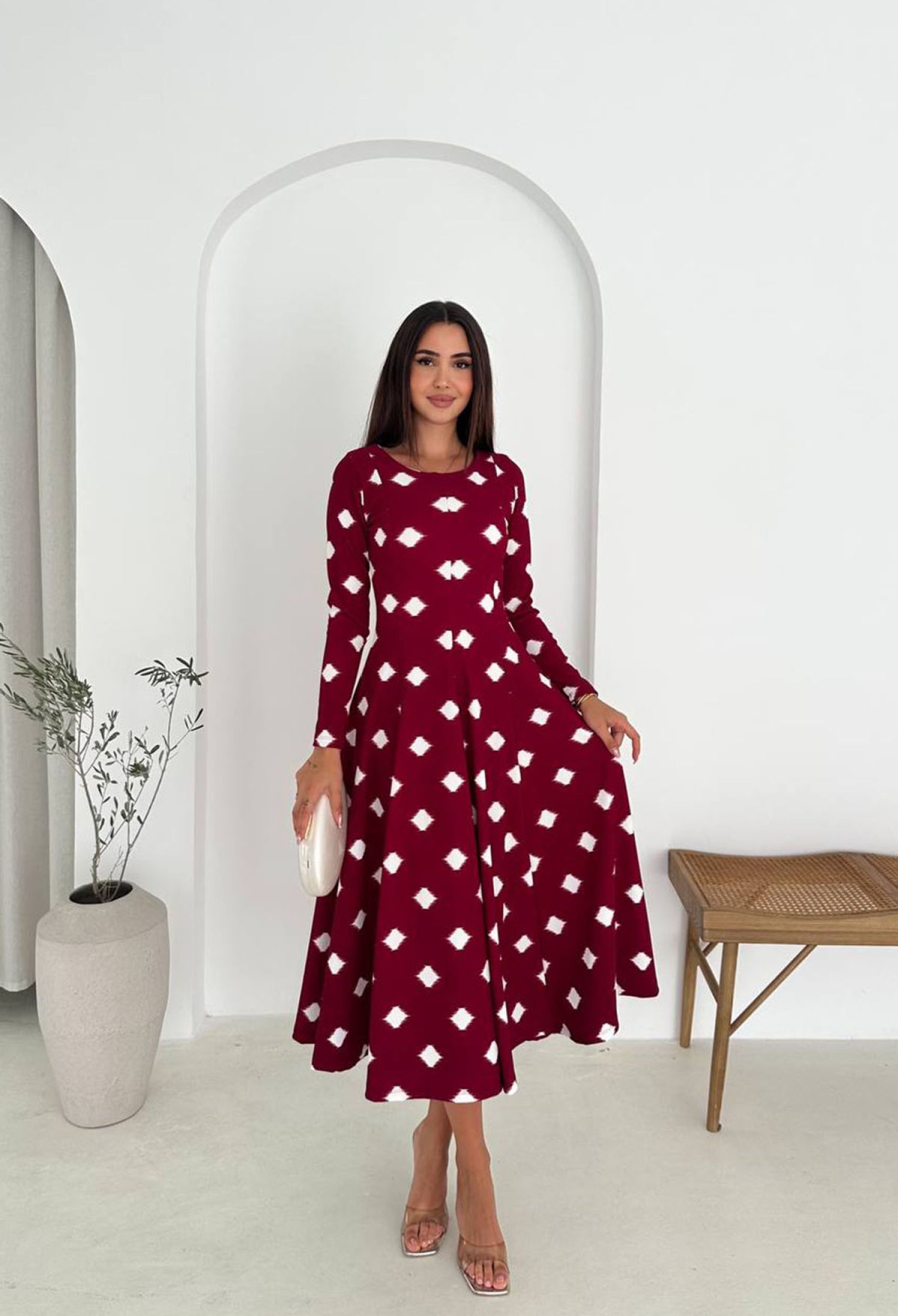 Fit And Flare Midi Dress - Brand: Mode Roy - Women & Kids, Baby Clothes Wholesale - TheBS Women