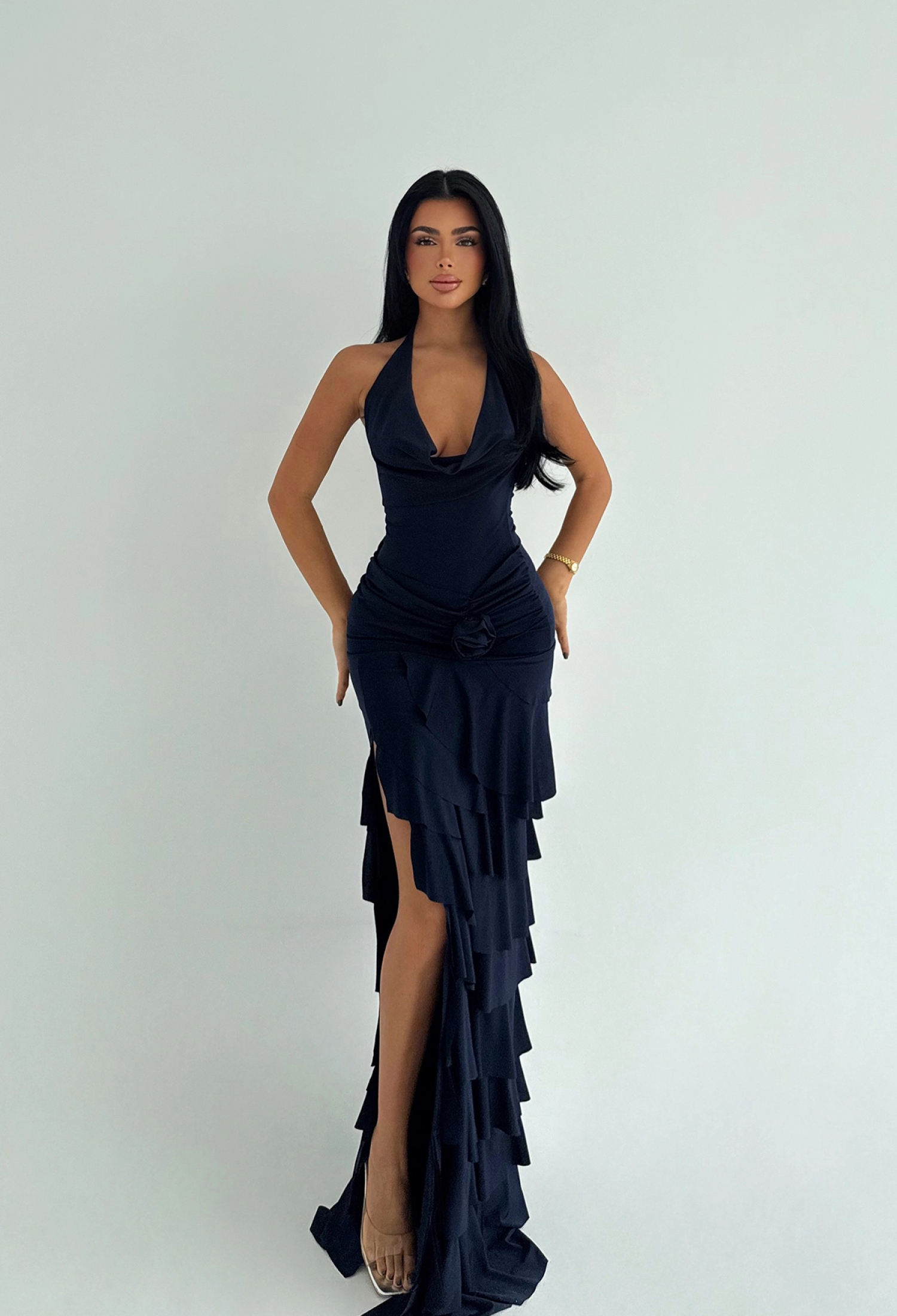 NavySexy Elegant Maxi Slip Dress - Brand: EYYO ATELIER - Women & Kids, Baby Clothes Wholesale - TheBS Women