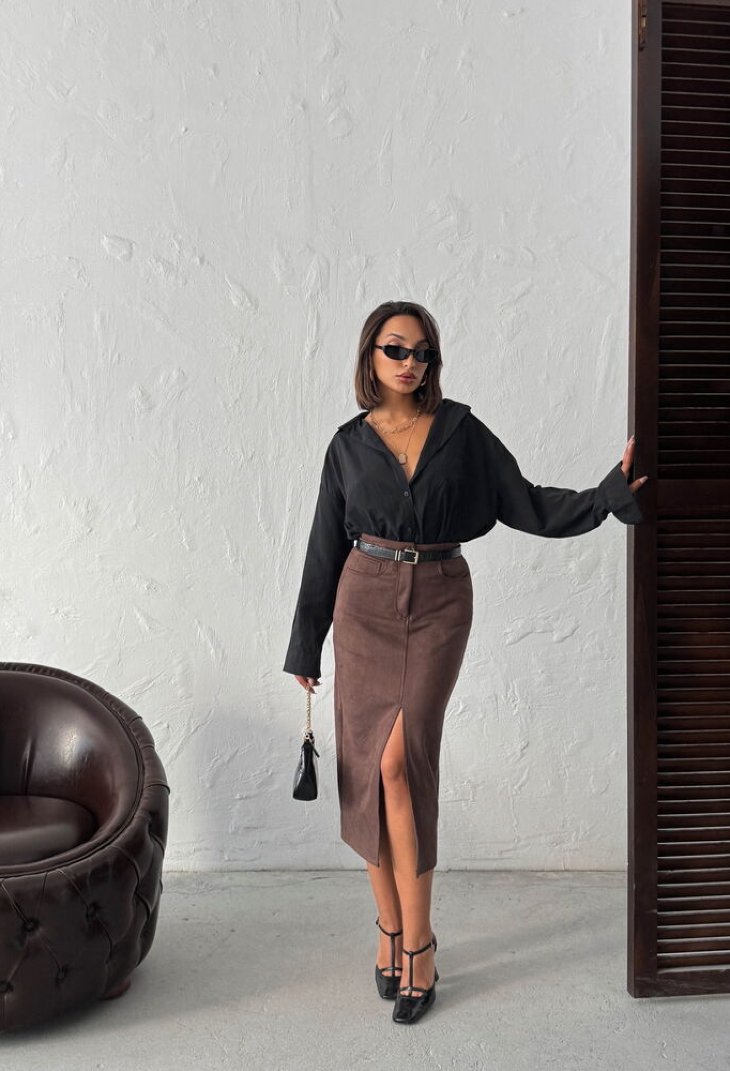 ElegantPencil Midi Skirt With High Waist - Brand: Topshow - Women & Kids, Baby Clothes Wholesale - TheBS Women