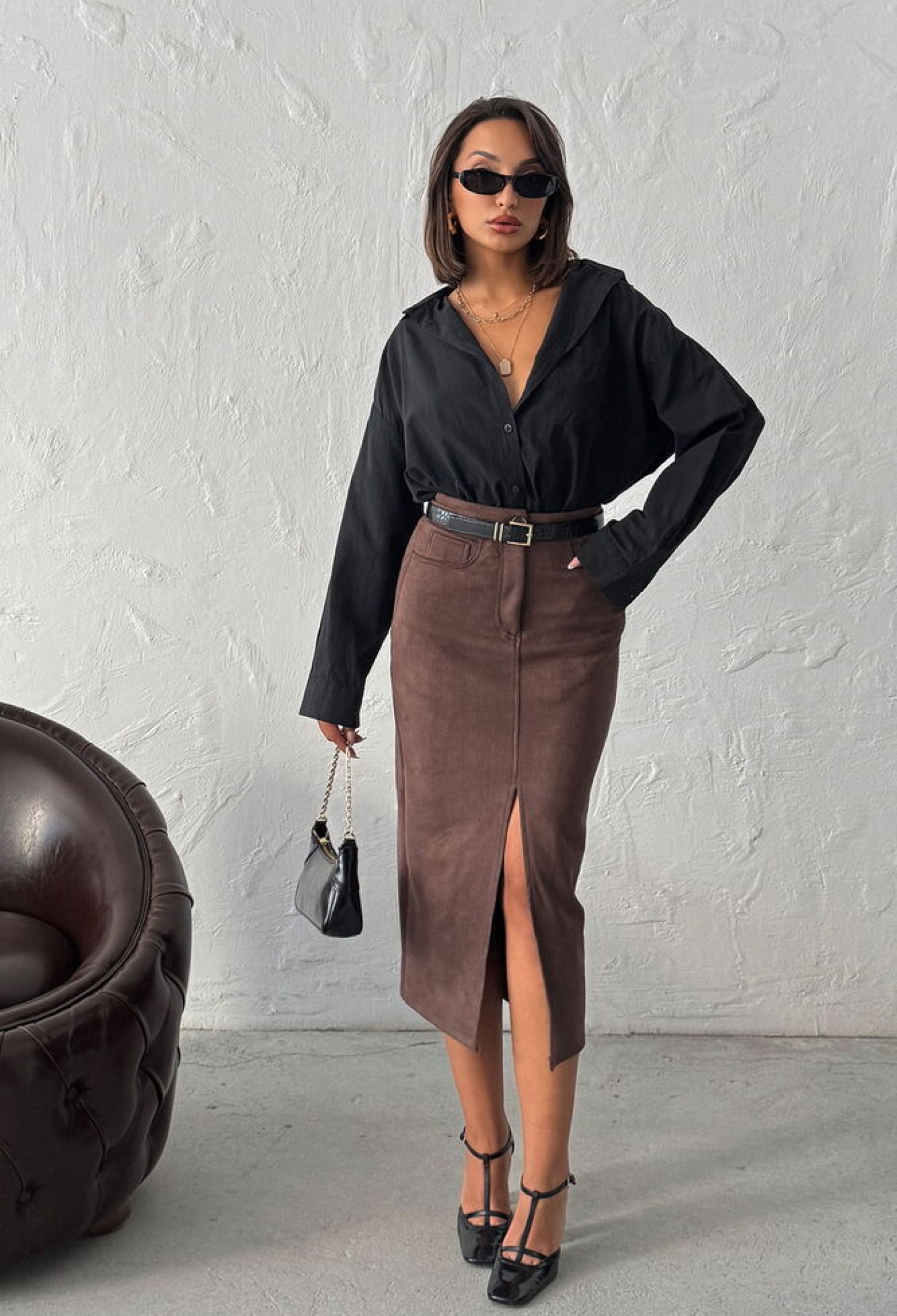 ElegantPencil Midi Skirt With High Waist - Brand: Topshow - Women & Kids, Baby Clothes Wholesale - TheBS Women