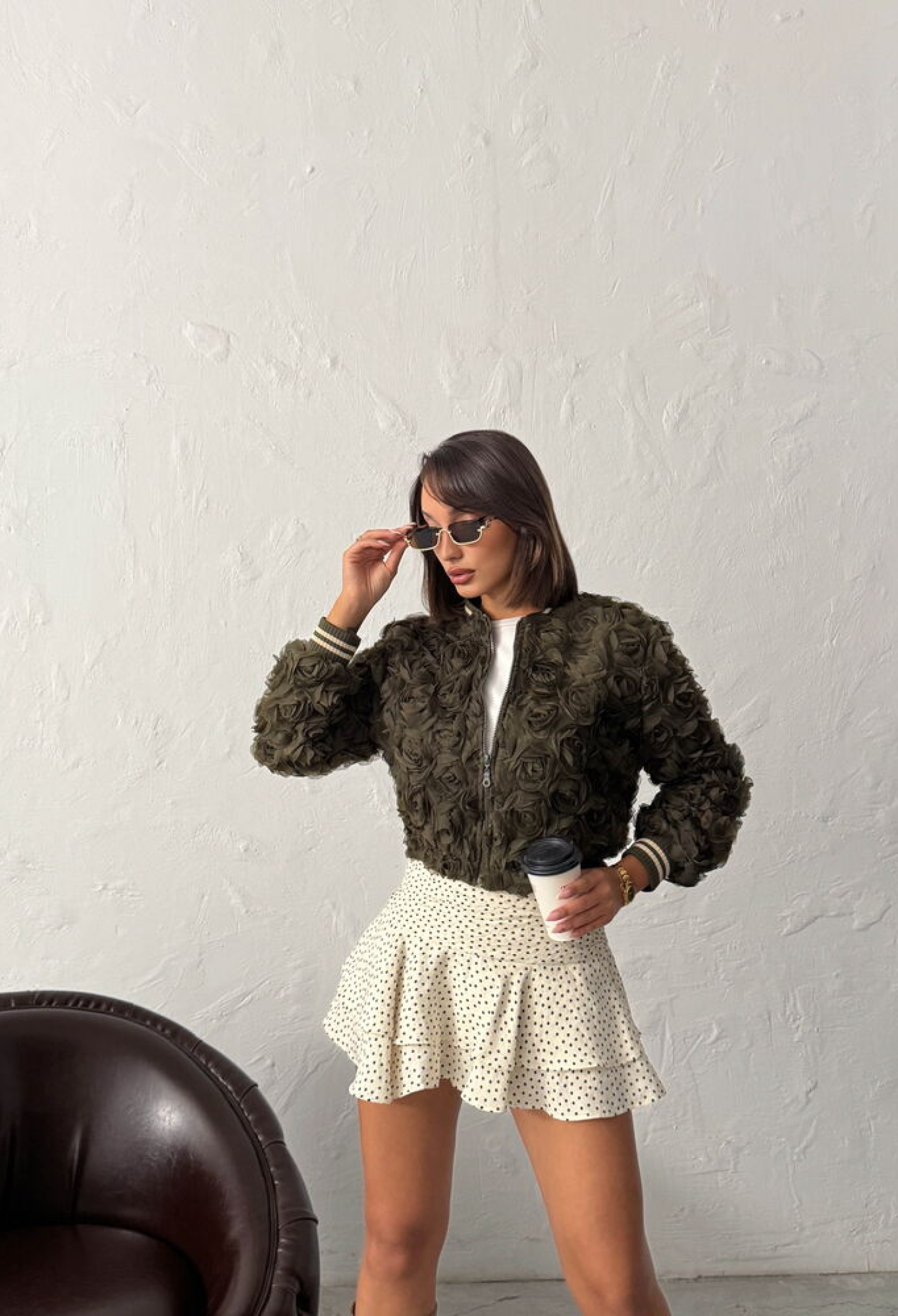 Green Bomber Jacket - Brand: Topshow - Women & Kids, Baby Clothes Wholesale - TheBS Women