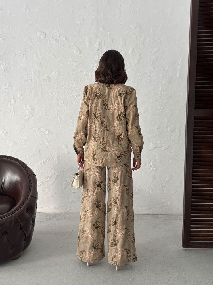 Beige Casual Ethnic Floral Shirt – Brand: Topshow – Women & Kids, Baby Clothes Wholesale – TheBS Women