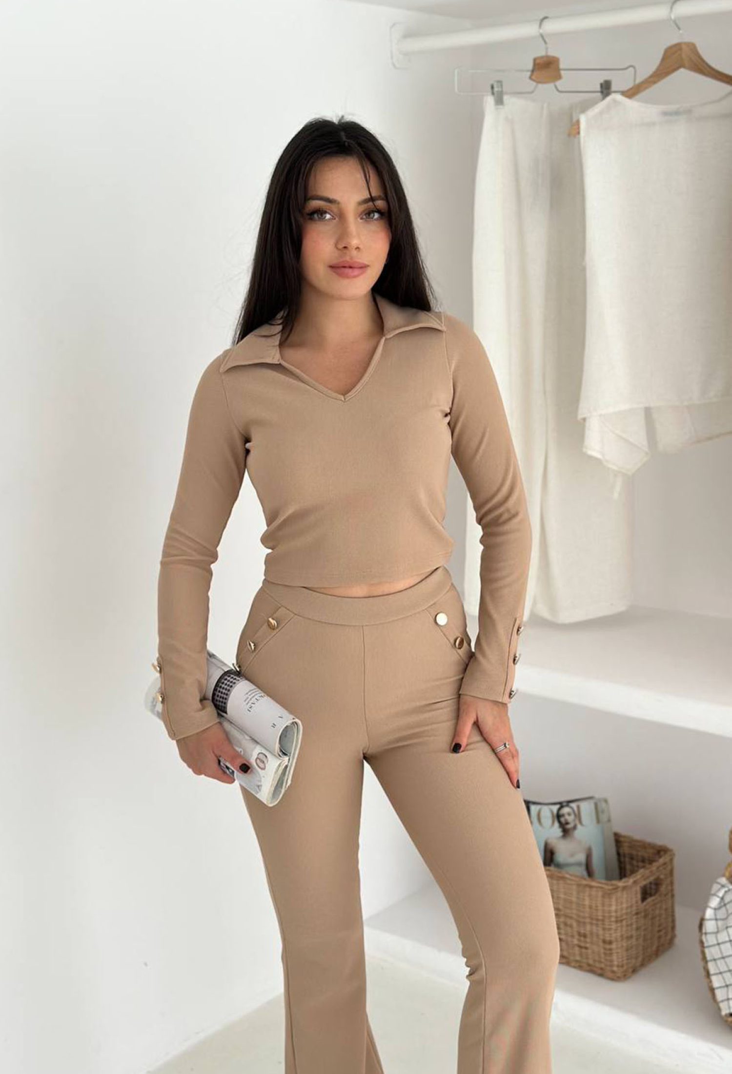 Slim Fit Casual Elegant Set - Brand: Mode Roy - Women & Kids, Baby Clothes Wholesale - TheBS Women