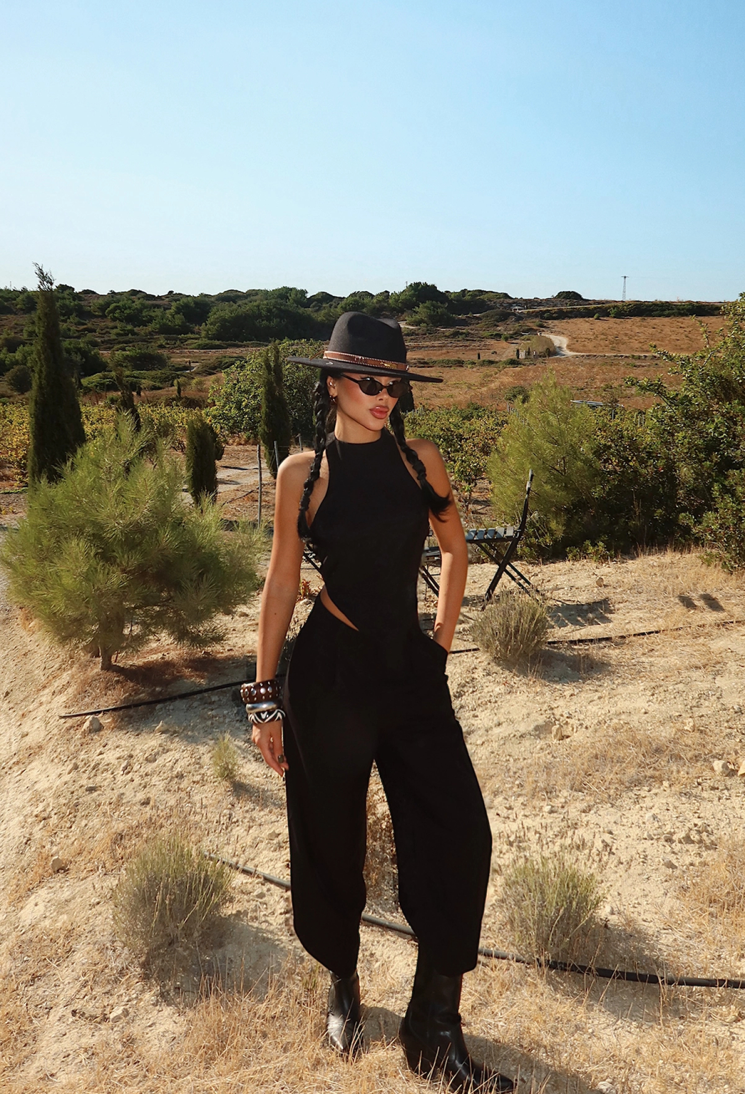 Glam Sleeveless Palazzo Suit - Brand: EYYO ATELIER - Women & Kids, Baby Clothes Wholesale - TheBS Women