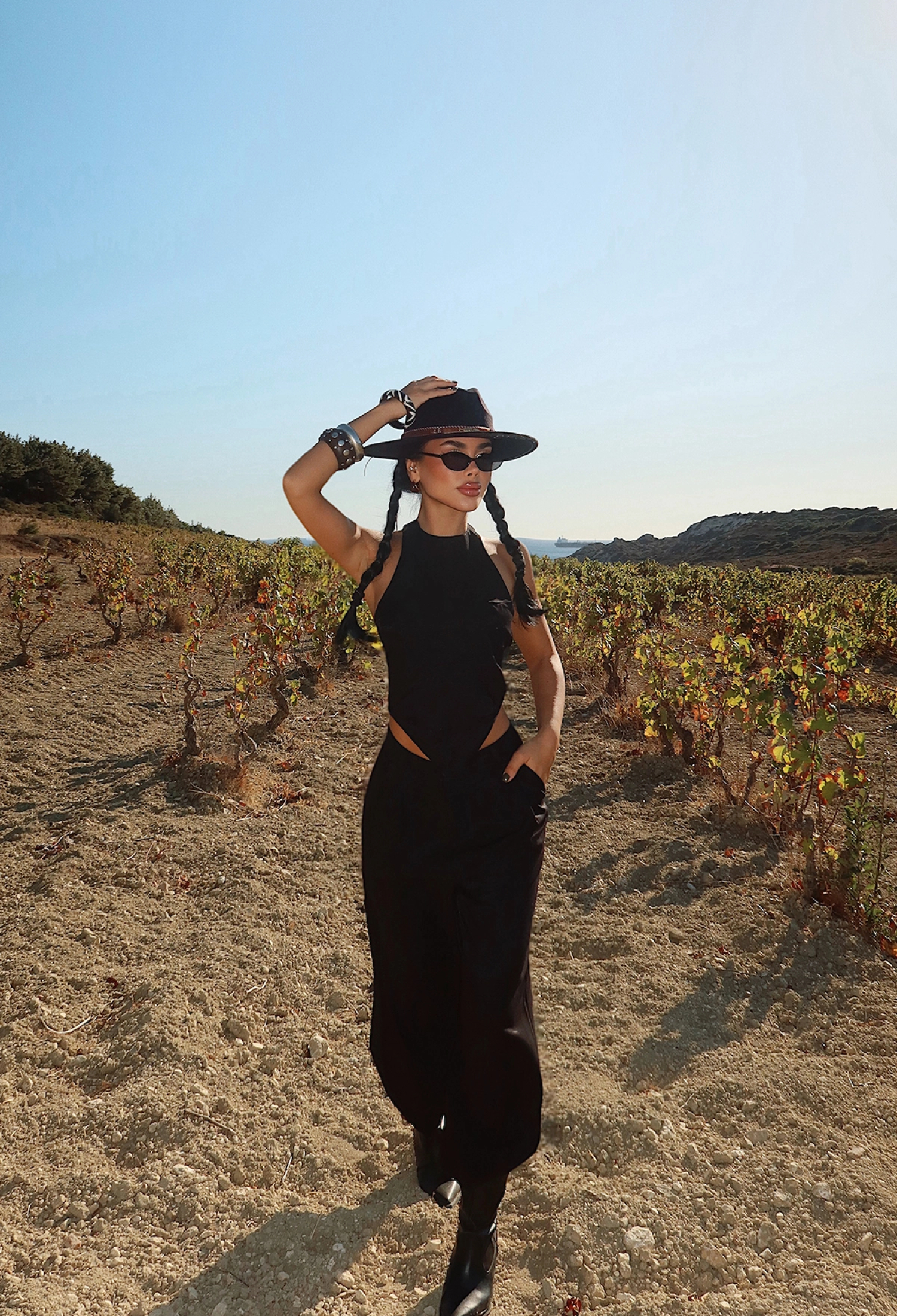 Glam Sleeveless Palazzo Suit - Brand: EYYO ATELIER - Women & Kids, Baby Clothes Wholesale - TheBS Women