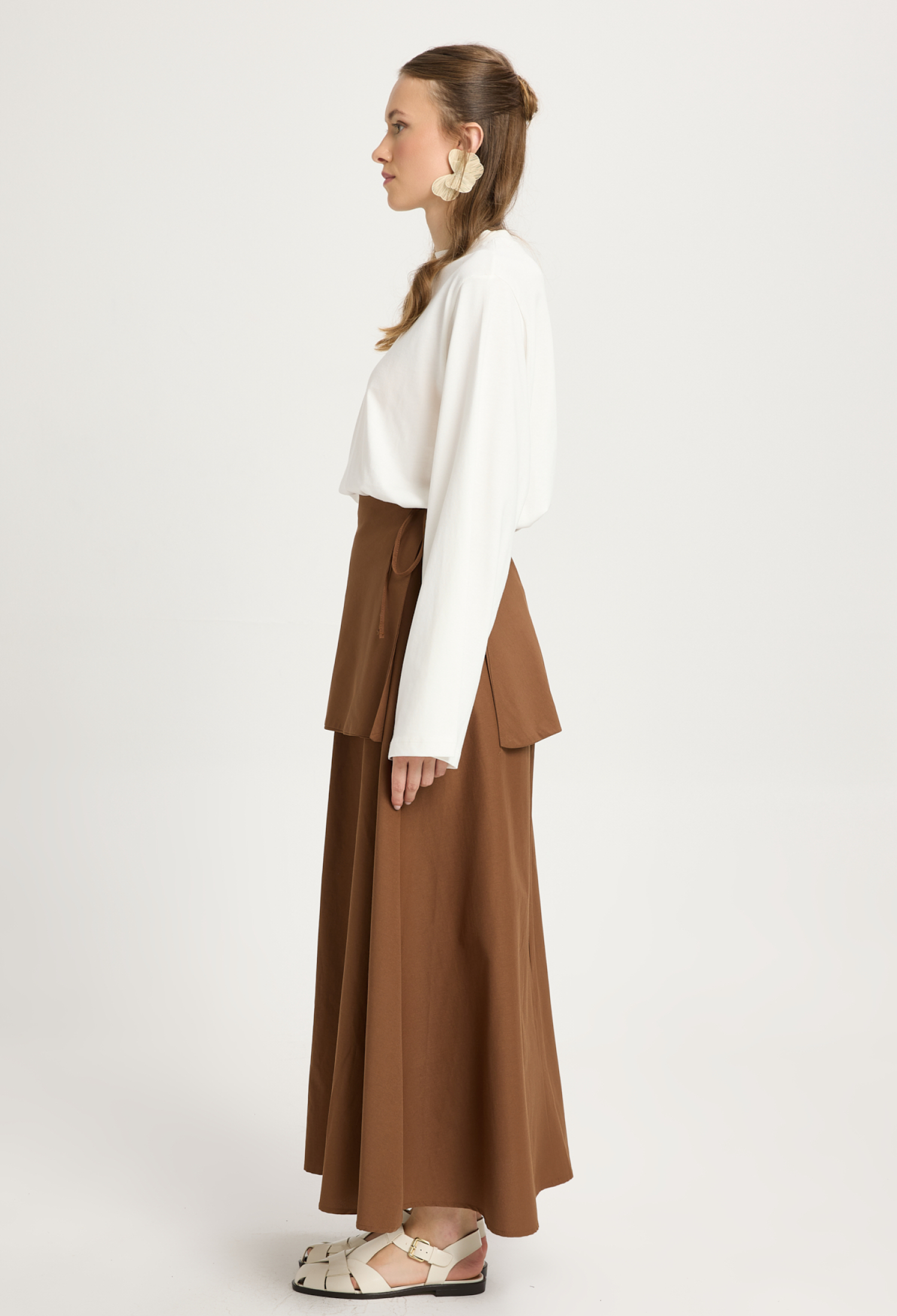 Wrap Maxi Skirt With High Waist Tie Closure - Brand: First Angels - Women & Kids, Baby Clothes Wholesale - TheBS Women