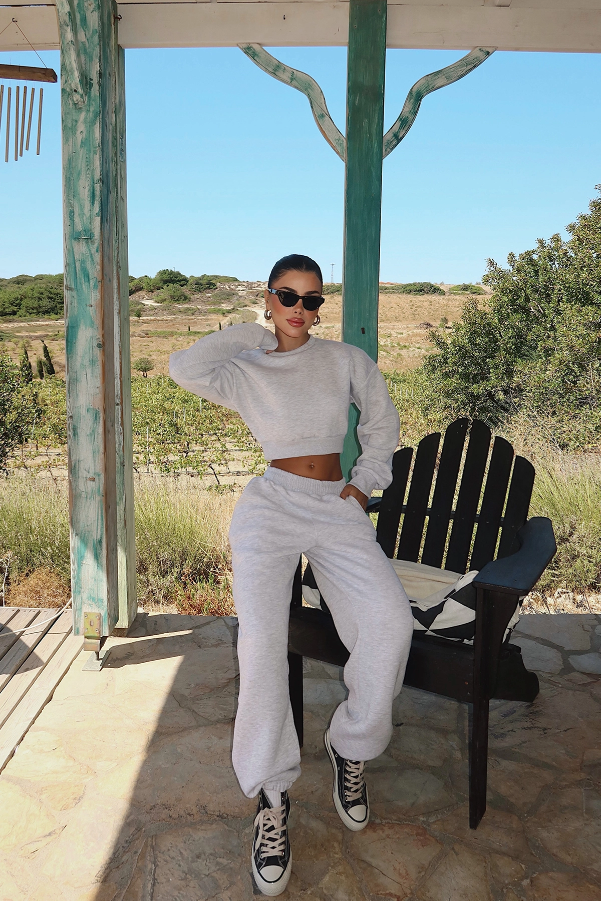 Oversized Fit Sport Casual Tracksuit – Brand: EYYO ATELIER – Women & Kids, Baby Clothes Wholesale – TheBS Women