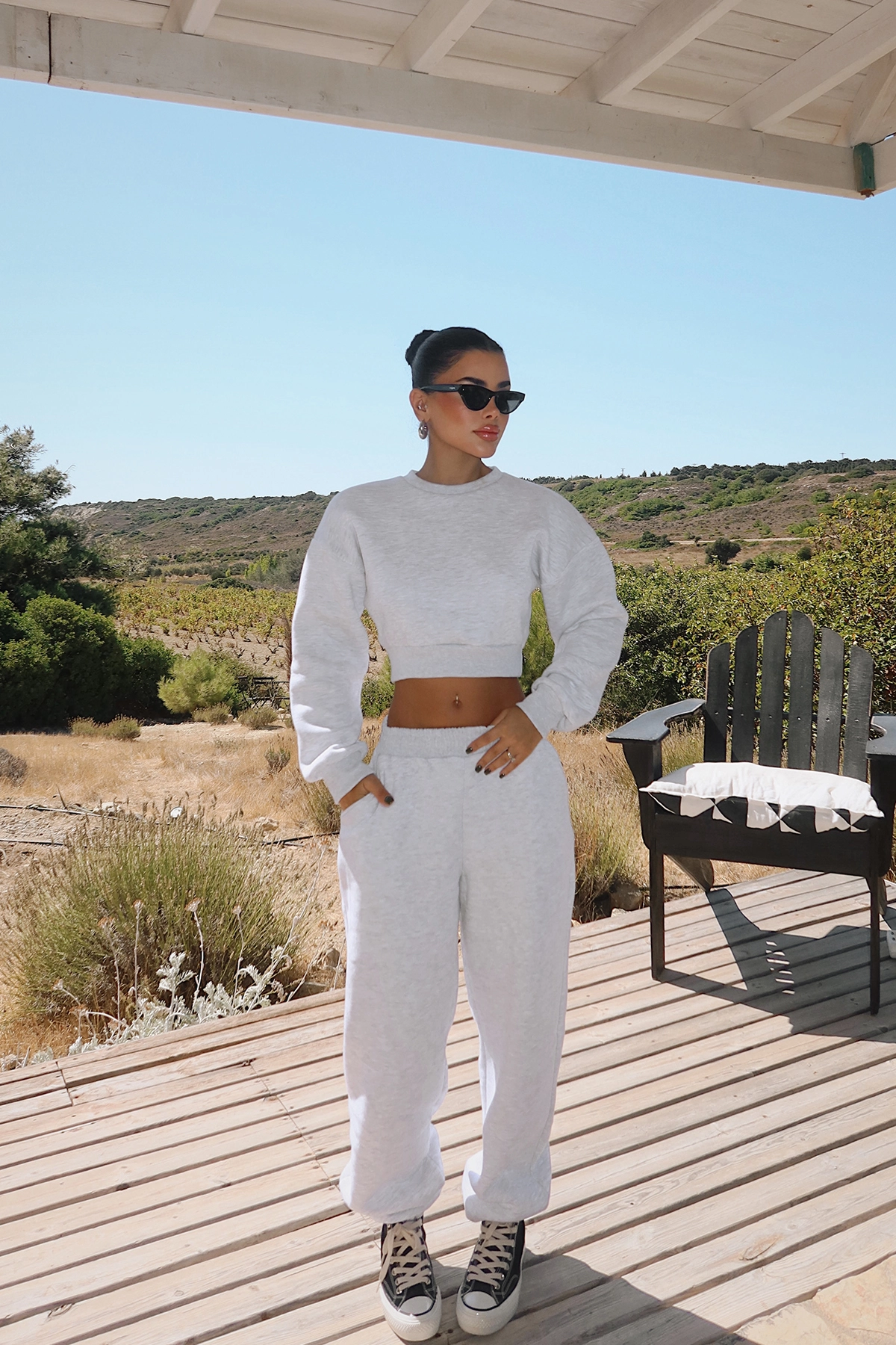 Oversized Fit Sport Casual Tracksuit – Brand: EYYO ATELIER – Women & Kids, Baby Clothes Wholesale – TheBS Women