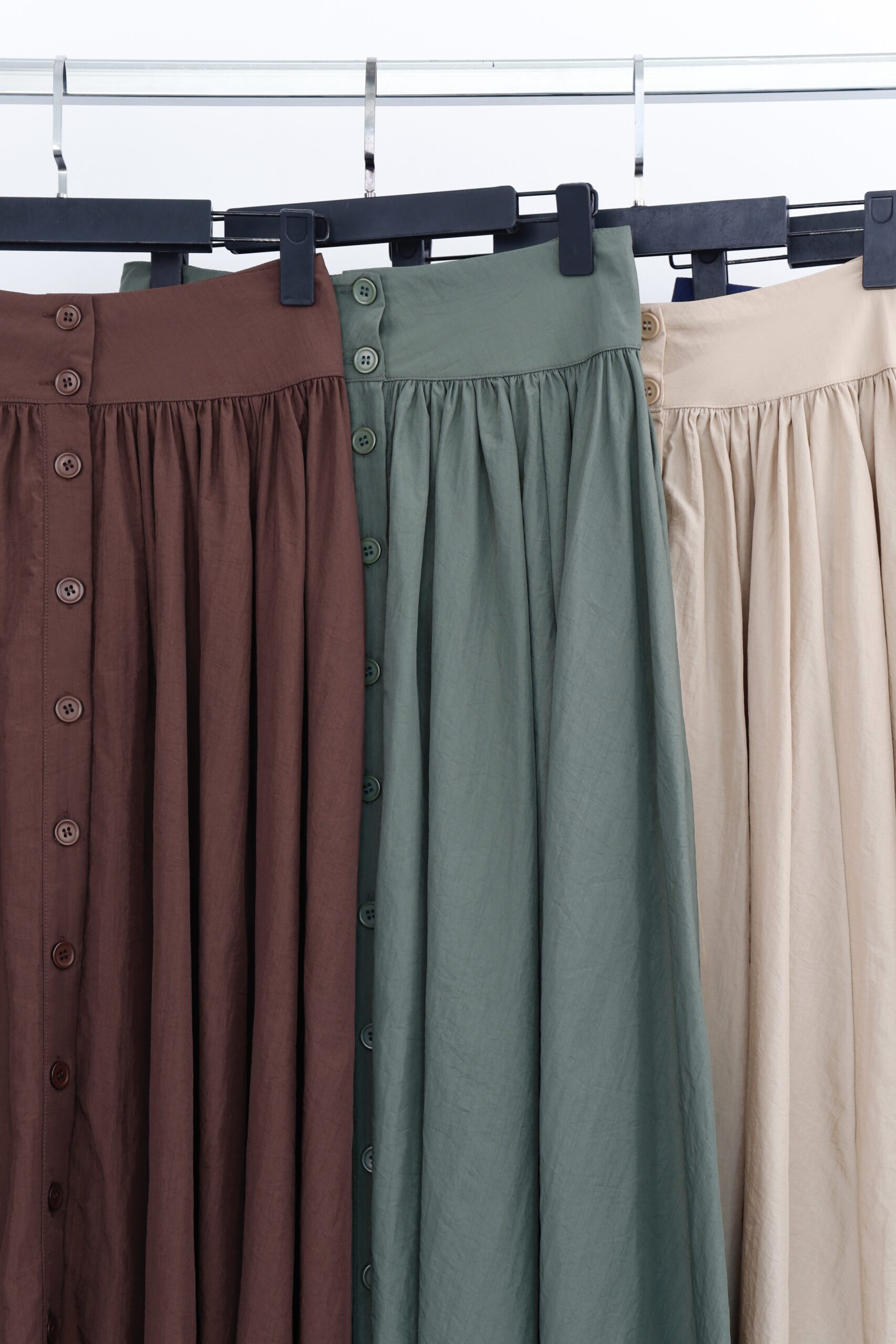 A-Line Maxi Skirt With Buttoned Closure - Brand: Cream Rouge - Women & Kids, Baby Clothes Wholesale - TheBS Women A-Line Maxi Skirt With Buttoned Closure - Brand: Cream Rouge - Women & Kids, Baby Clothes Wholesale - TheBS Women