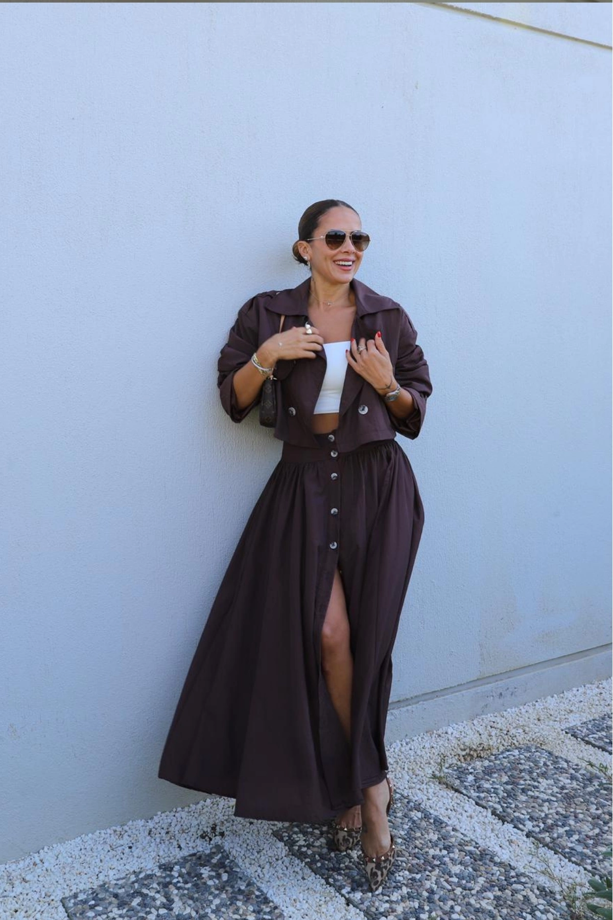 A-Line Maxi Skirt With Buttoned Closure - Brand: Cream Rouge - Women & Kids, Baby Clothes Wholesale - TheBS Women A-Line Maxi Skirt With Buttoned Closure - Brand: Cream Rouge - Women & Kids, Baby Clothes Wholesale - TheBS Women