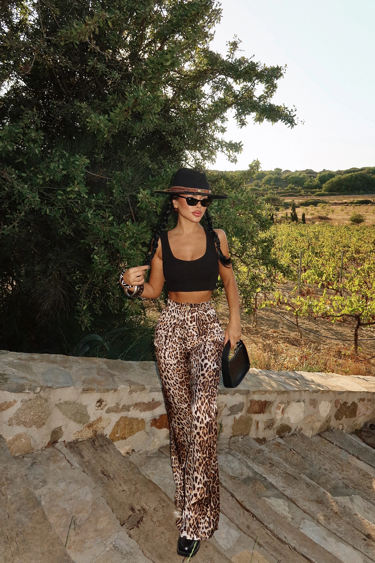 Brown Palazzo Pants High Waist Wide Leg – Brand: EYYO ATELIER – Women & Kids, Baby Clothes Wholesale – TheBS Women