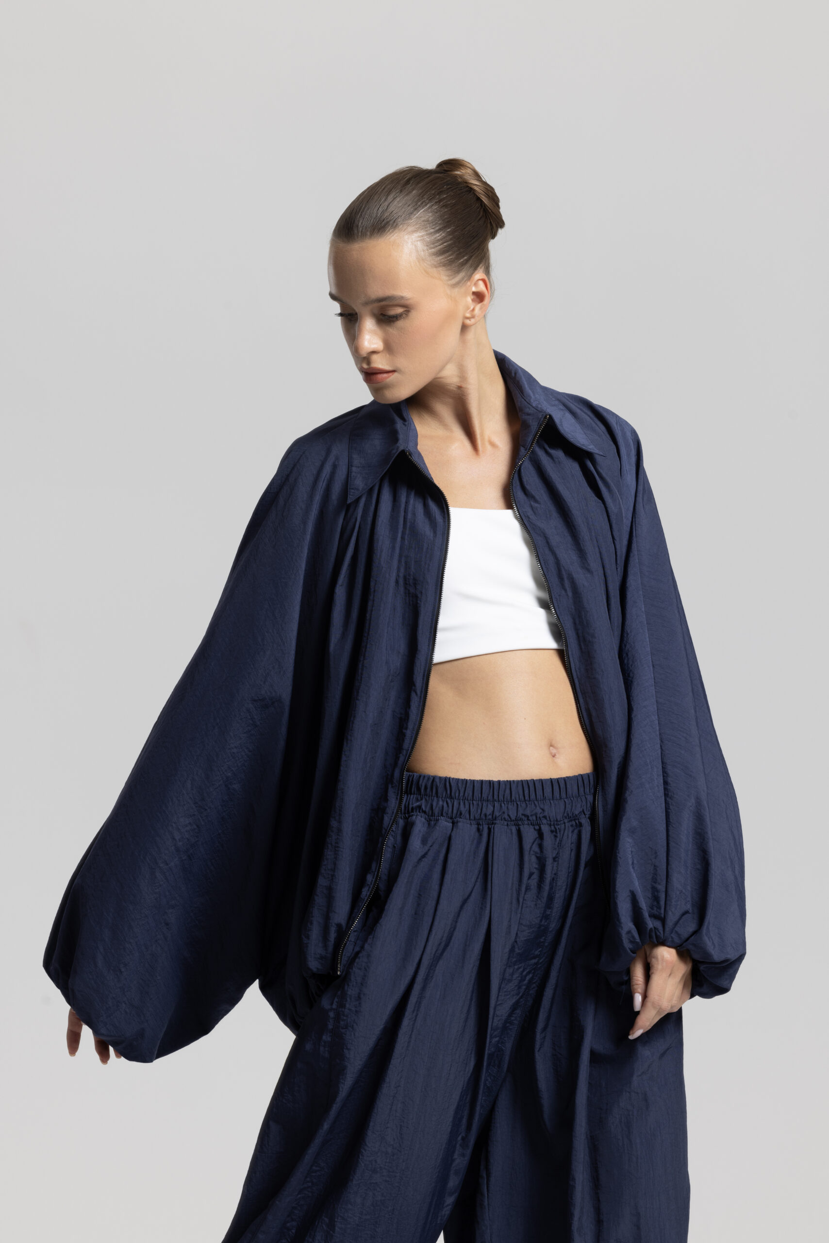 Navy Blue Sporty Oversized Shacket Coat - Brand: Cream Rouge - Women & Kids, Baby Clothes Wholesale - TheBS Women Navy Blue Sporty Oversized Shacket Coat - Brand: Cream Rouge - Women & Kids, Baby Clothes Wholesale - TheBS Women