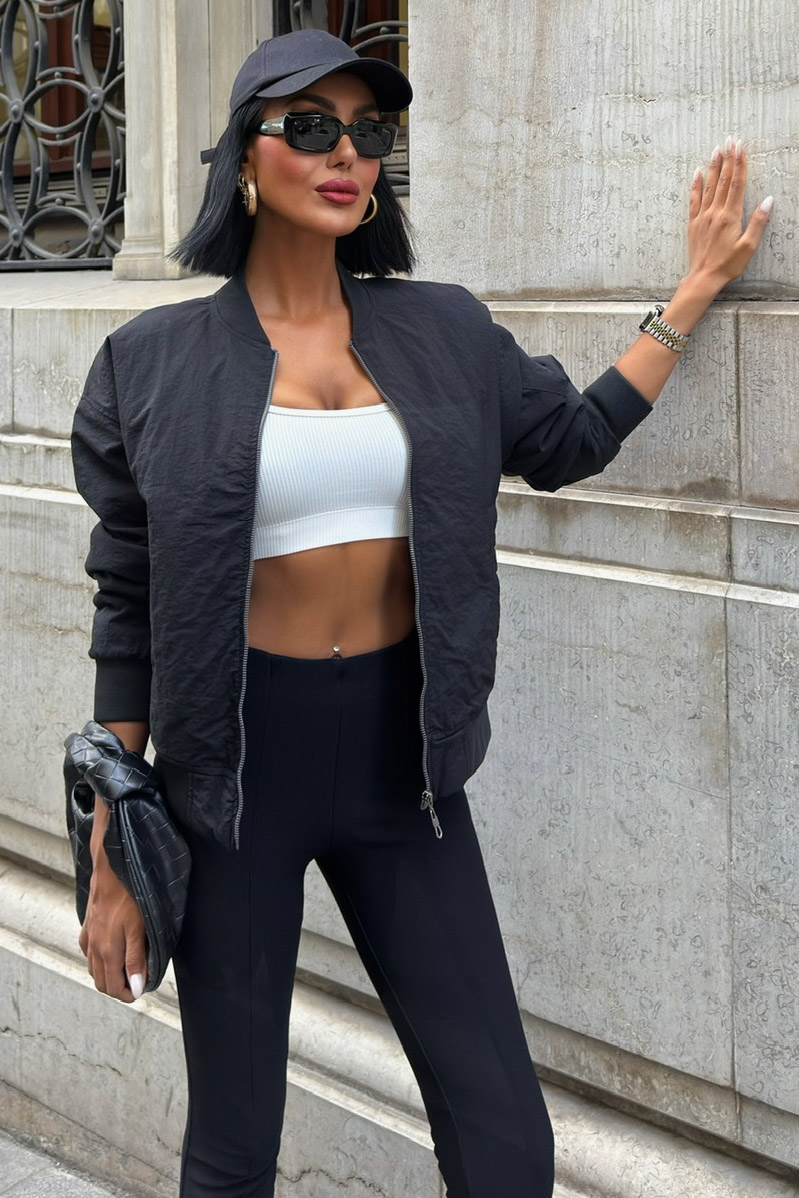 Back Printed Bomber Jacket – Brand: Sobe Istanbul – Women & Kids, Baby Clothes Wholesale – TheBS Women