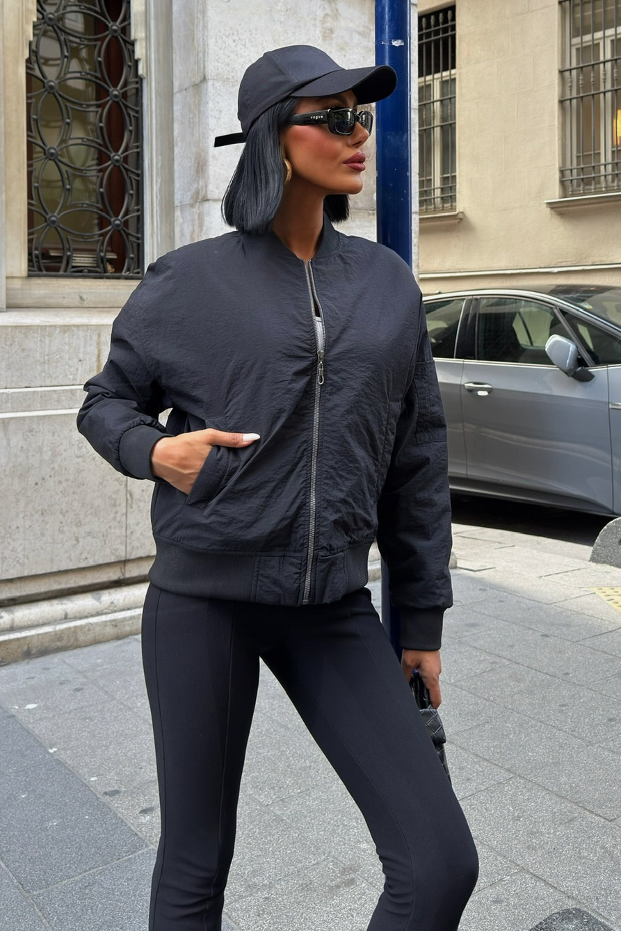 Back Printed Bomber Jacket – Brand: Sobe Istanbul – Women & Kids, Baby Clothes Wholesale – TheBS Women