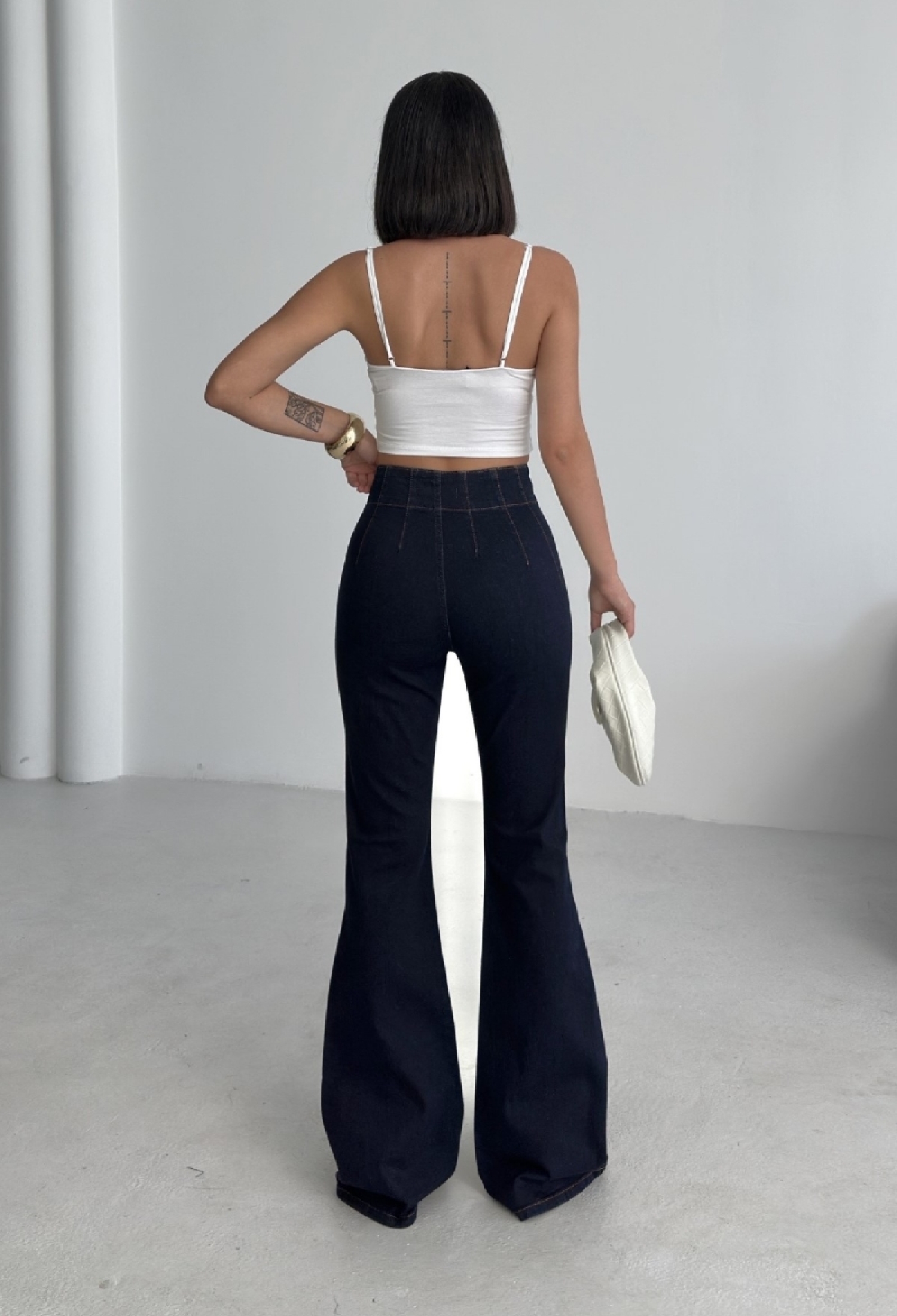 Black Retro High Waist Bootcut Flare Leg Jeans - Brand: XLove - Women & Kids, Baby Clothes Wholesale - TheBS Women