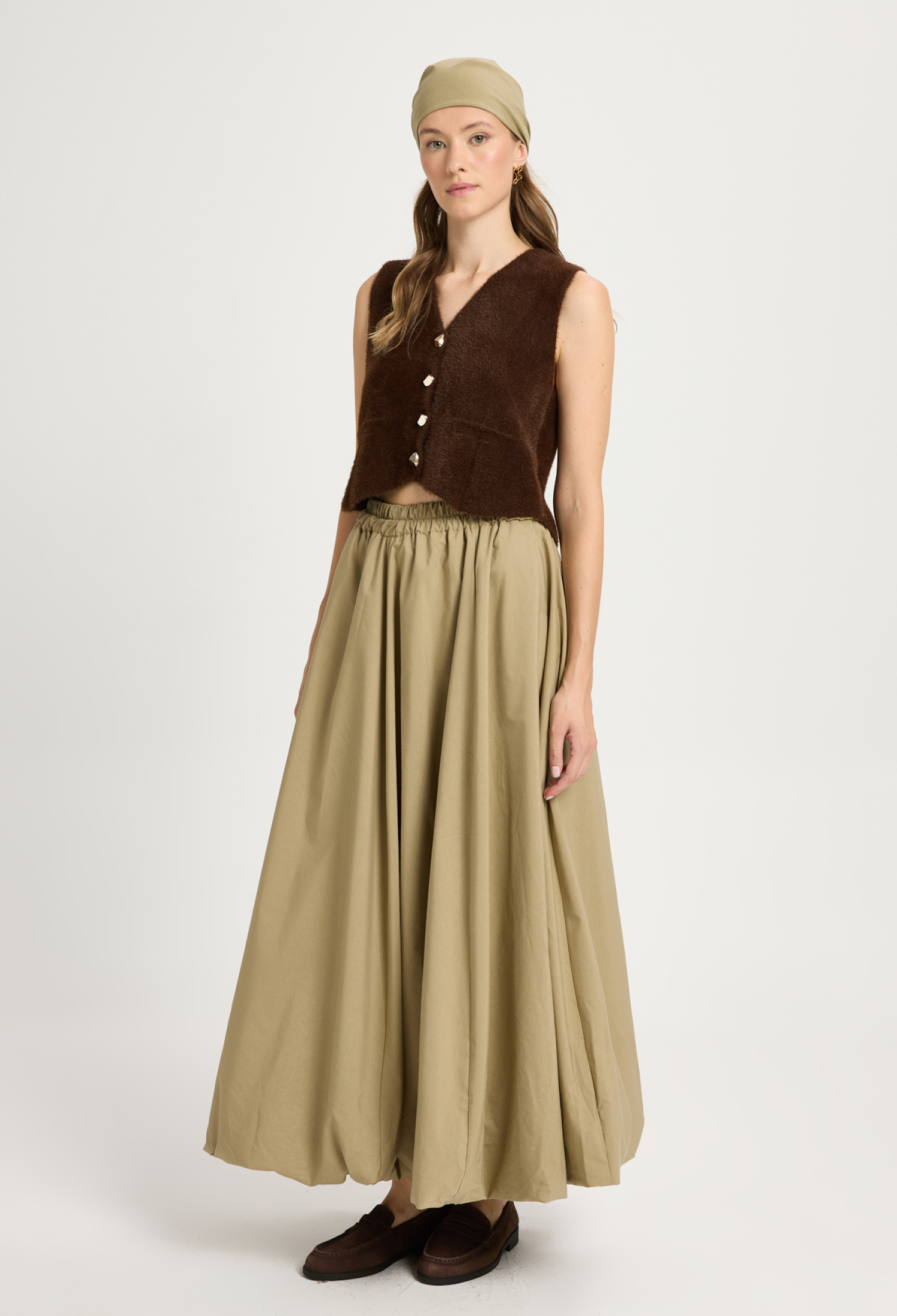 Casual Boho Parachute Maxi Skirt Mid Waist - Brand: First Angels - Women & Kids, Baby Clothes Wholesale - TheBS Women