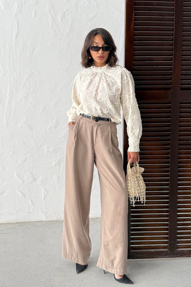 Beige Floral Elegant Blouse - Brand: Topshow - Women & Kids, Baby Clothes Wholesale - TheBS Women Beige Floral Elegant Blouse - Brand: Topshow - Women & Kids, Baby Clothes Wholesale - TheBS Women