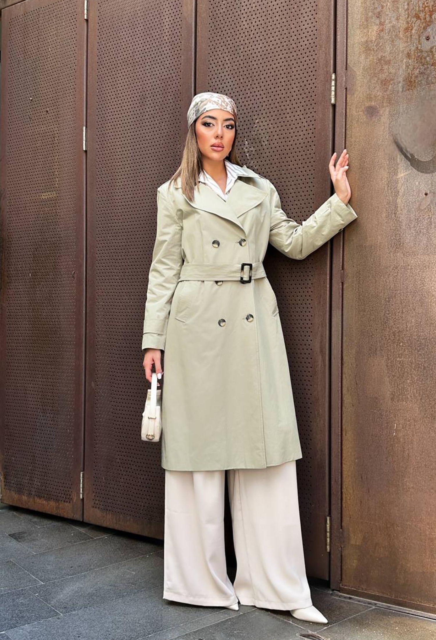 Long Belted Trench Coat - Brand: Elisa - Women & Kids, Baby Clothes Wholesale - TheBS Women