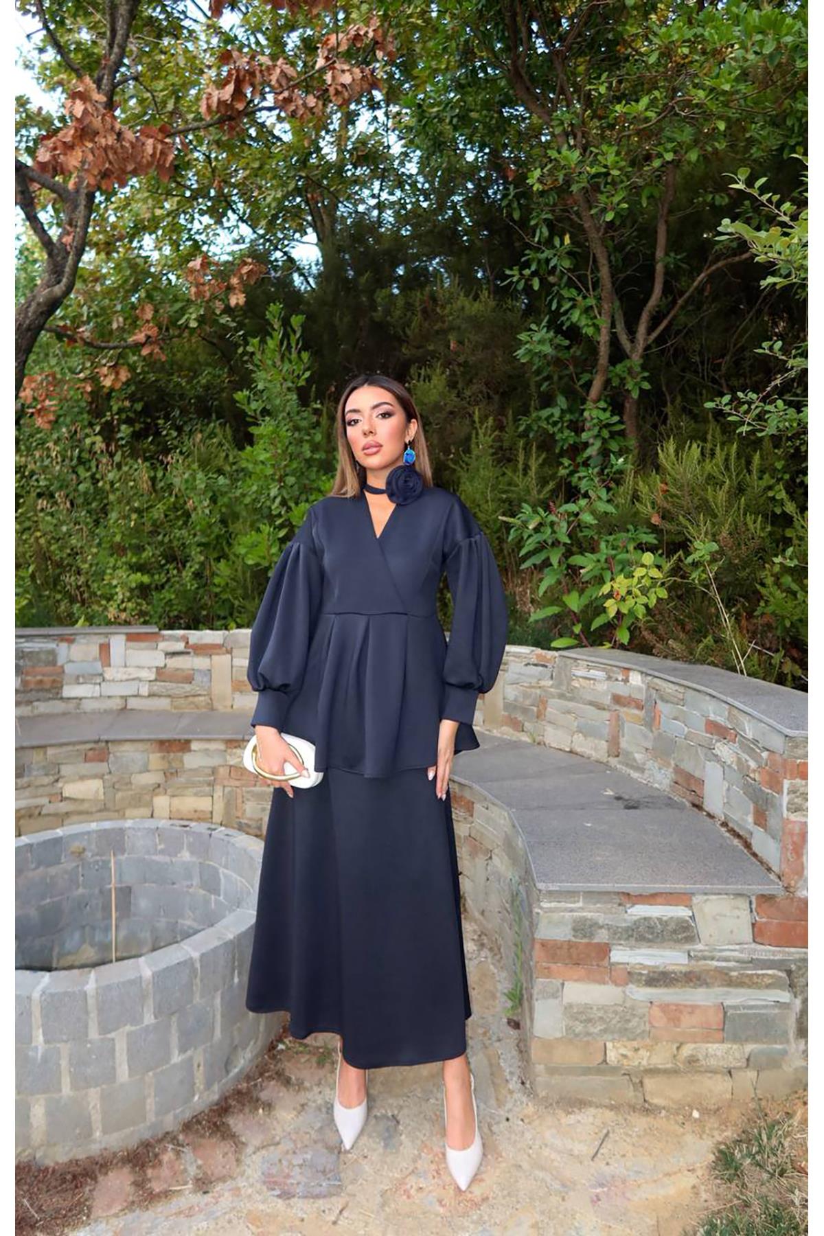 Rose Detailed Suit - Brand: Elisa - Women & Kids, Baby Clothes Wholesale - TheBS Women Rose Detailed Suit - Brand: Elisa - Women & Kids, Baby Clothes Wholesale - TheBS Women