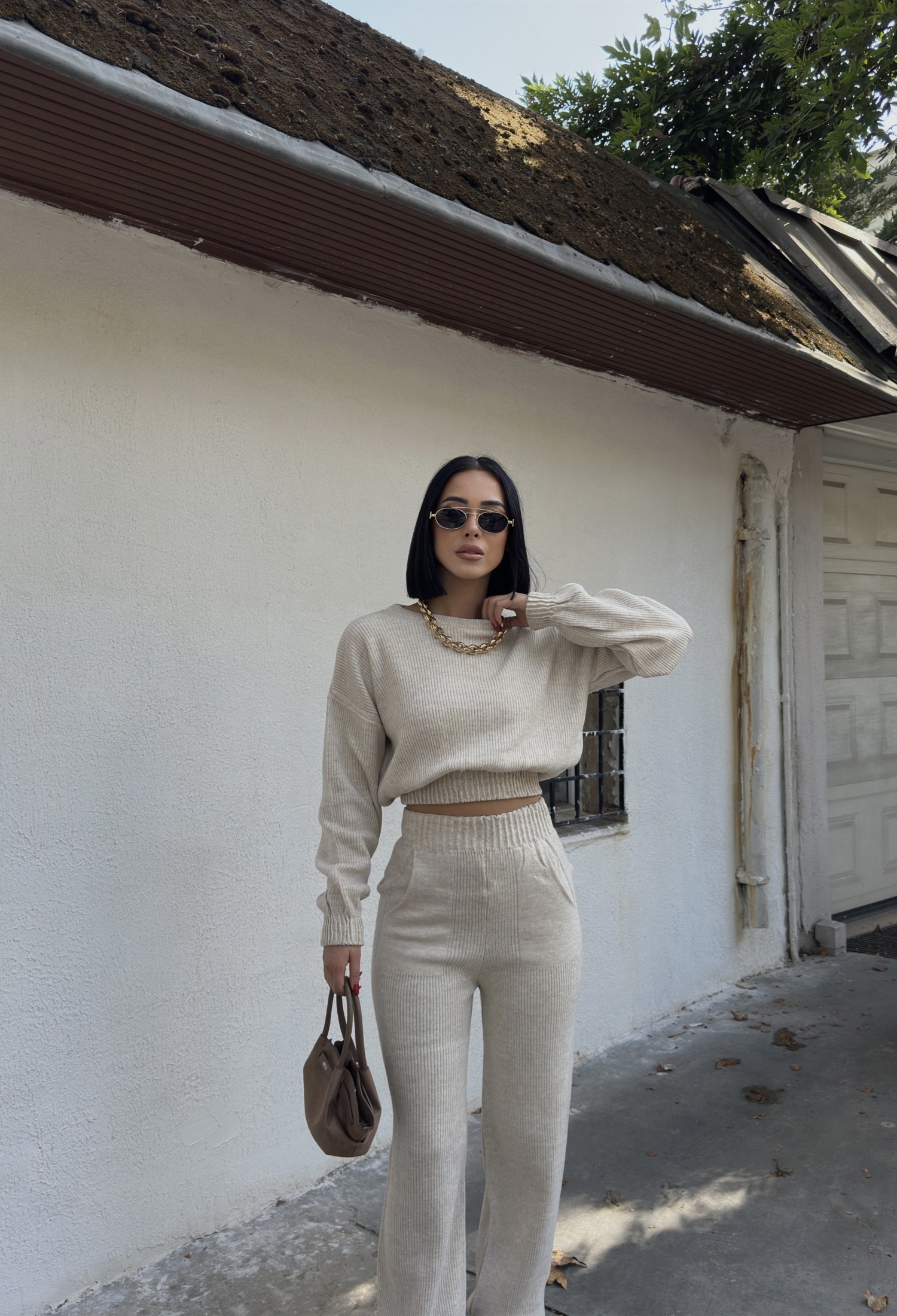 Beige Casual Streetwear Suit - Brand: My Fashion - Women & Kids, Baby Clothes Wholesale - TheBS Women