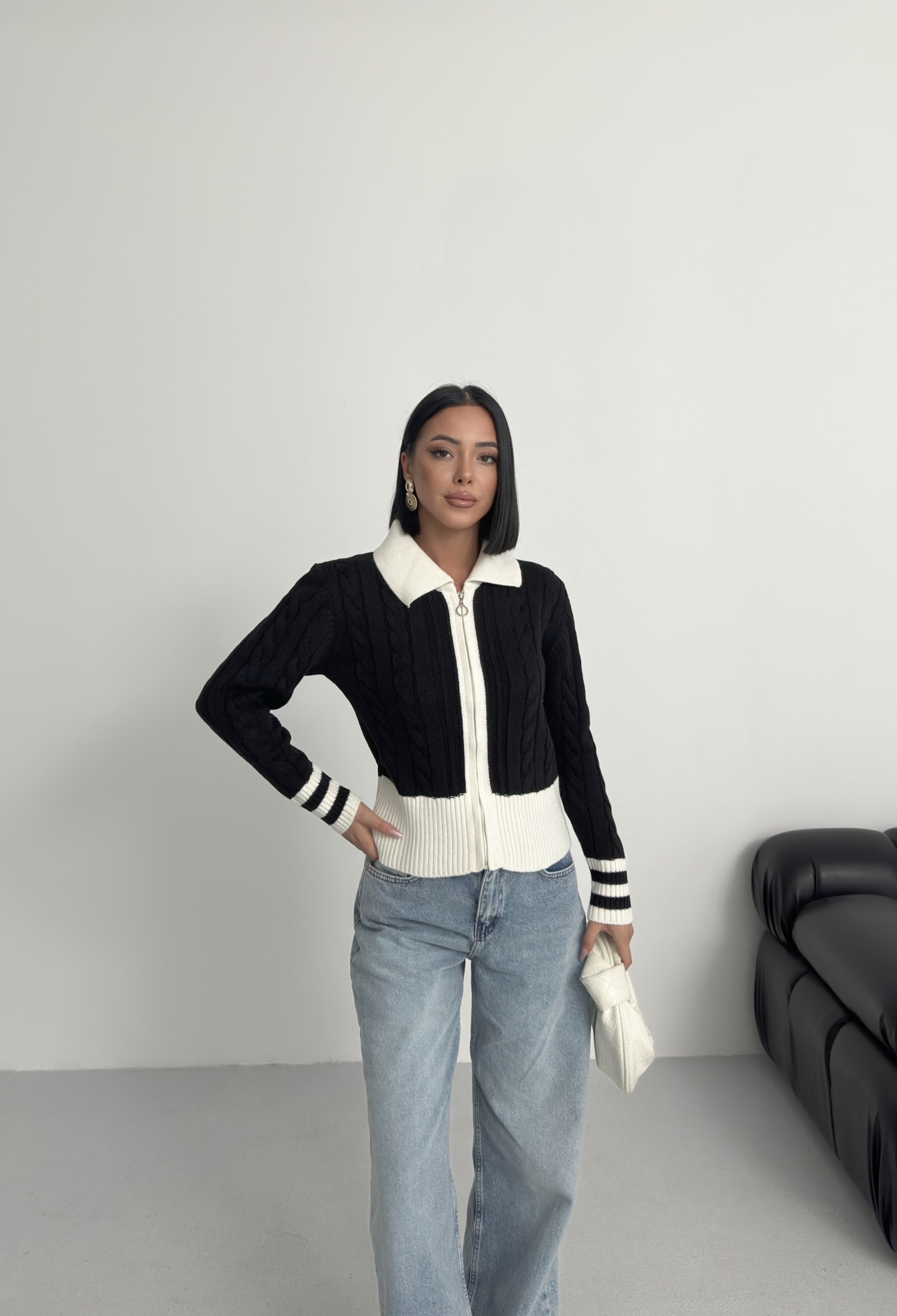 Casual Slim Fit Cardigan With Zip Up - Brand: My Fashion - Women & Kids, Baby Clothes Wholesale - TheBS Women