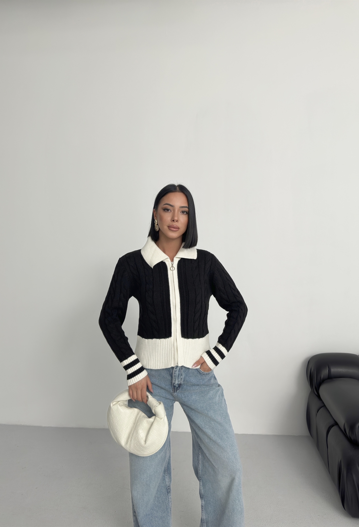 Casual Slim Fit Cardigan With Zip Up - Brand: My Fashion - Women & Kids, Baby Clothes Wholesale - TheBS Women