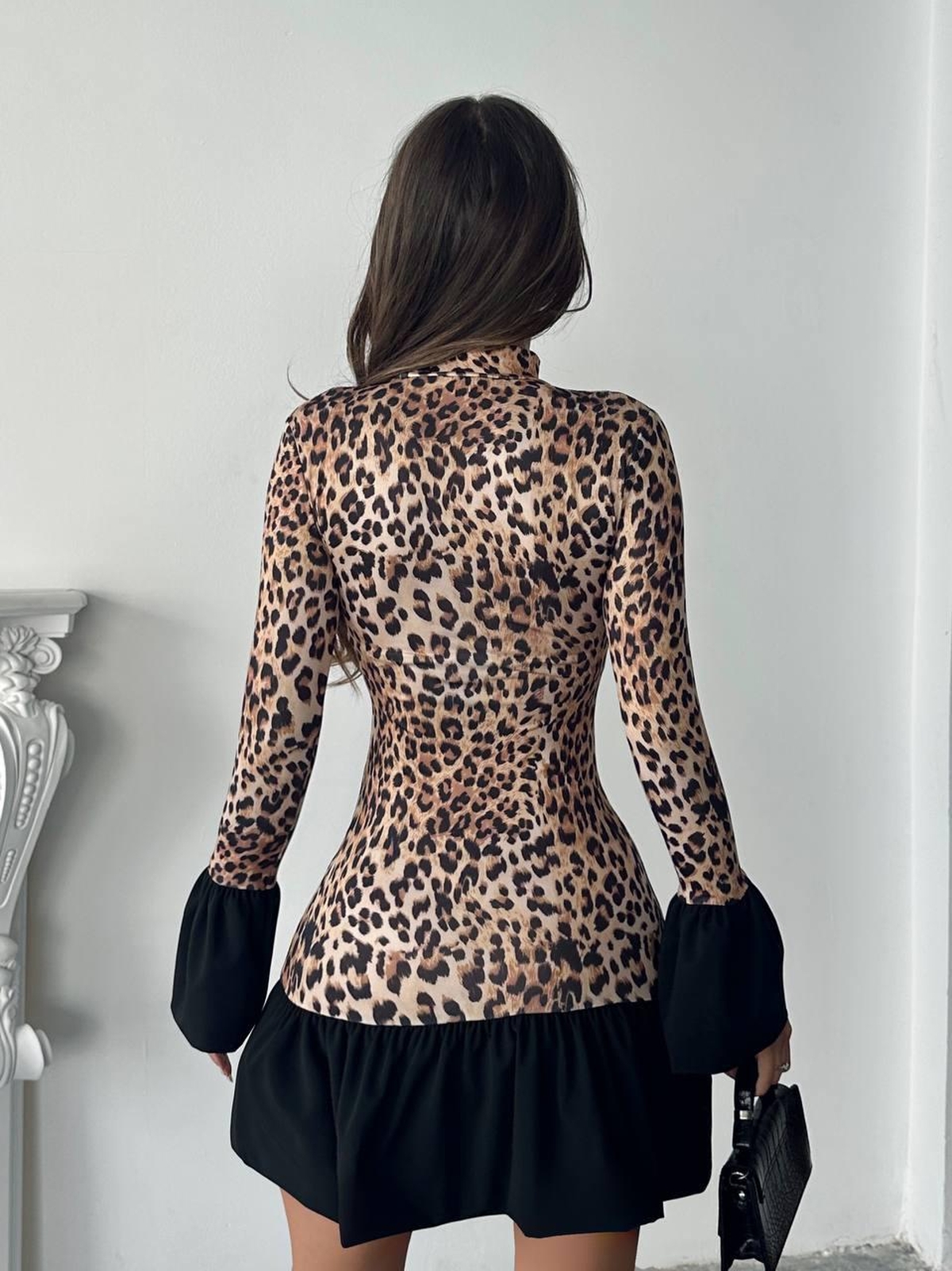 Brown Fit And Flare Leopard Print Mini Dress - Brand: My Jest Fashion - Women & Kids, Baby Clothes Wholesale - TheBS Women Brown Fit And Flare Leopard Print Mini Dress - Brand: My Jest Fashion - Women & Kids, Baby Clothes Wholesale - TheBS Women