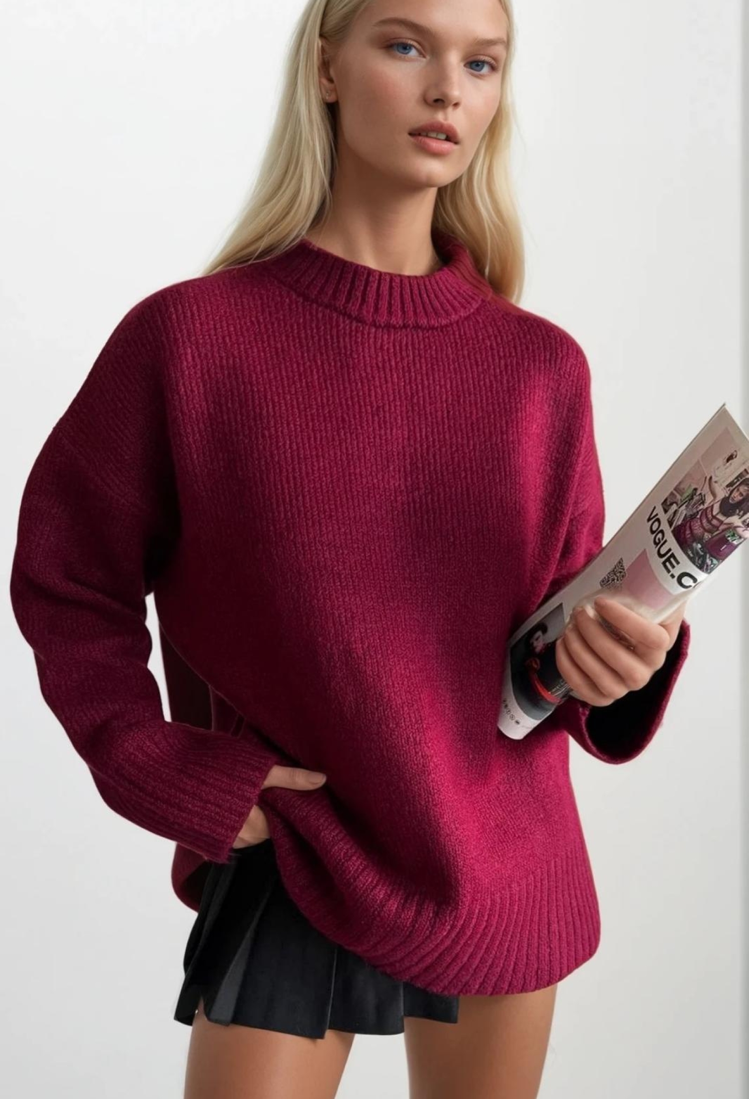 Sweater With Oversized Fit - Brand: Black Fashion - Women & Kids, Baby Clothes Wholesale - TheBS Women