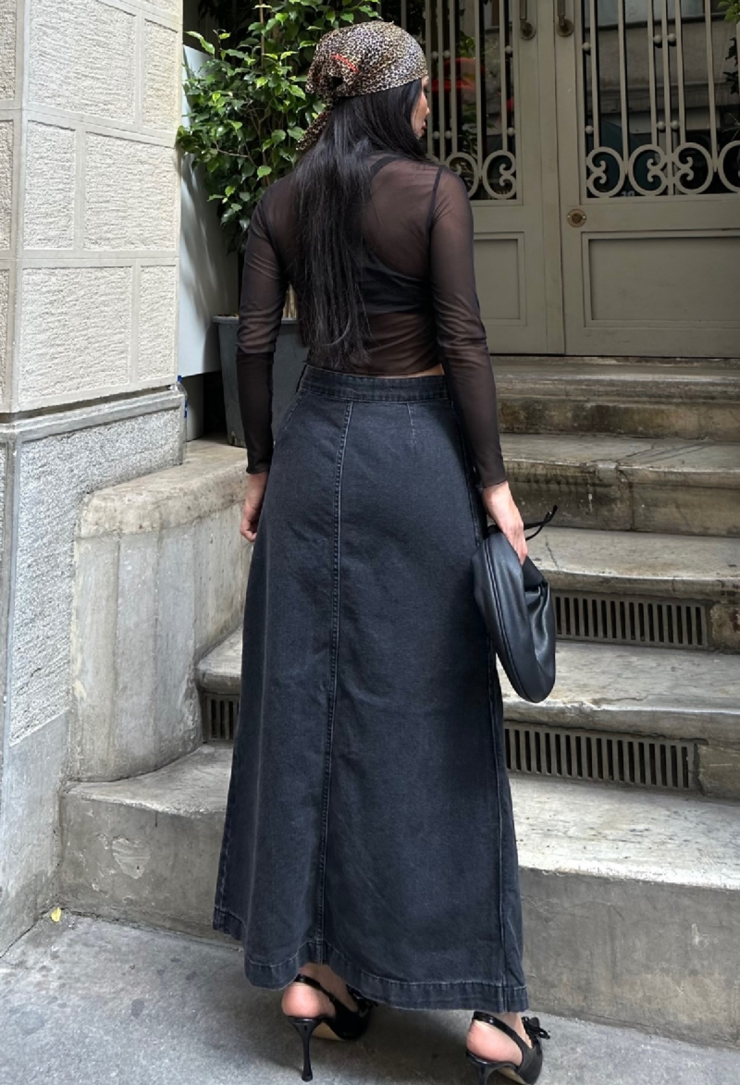 Black Wrap Maxi Skirt With Buttoned Closure - Brand: XLove - Women & Kids, Baby Clothes Wholesale - TheBS Women