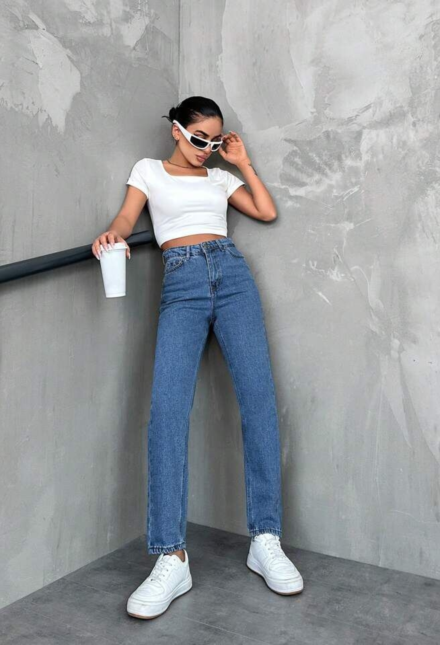 Mom Jeans High Waist Straight Leg Buttoned - Brand: My Jest Fashion - Women & Kids, Baby Clothes Wholesale - TheBS Women