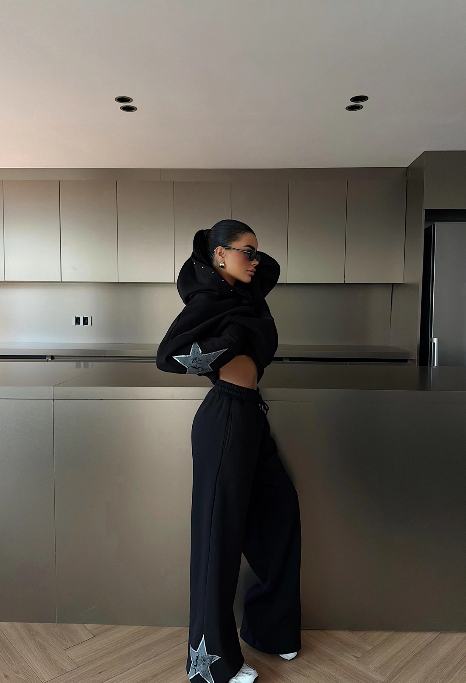 Oversized Fit Tracksuit With Kangaroo Pocket - Brand: EYYO ATELIER - Women & Kids, Baby Clothes Wholesale - TheBS Women