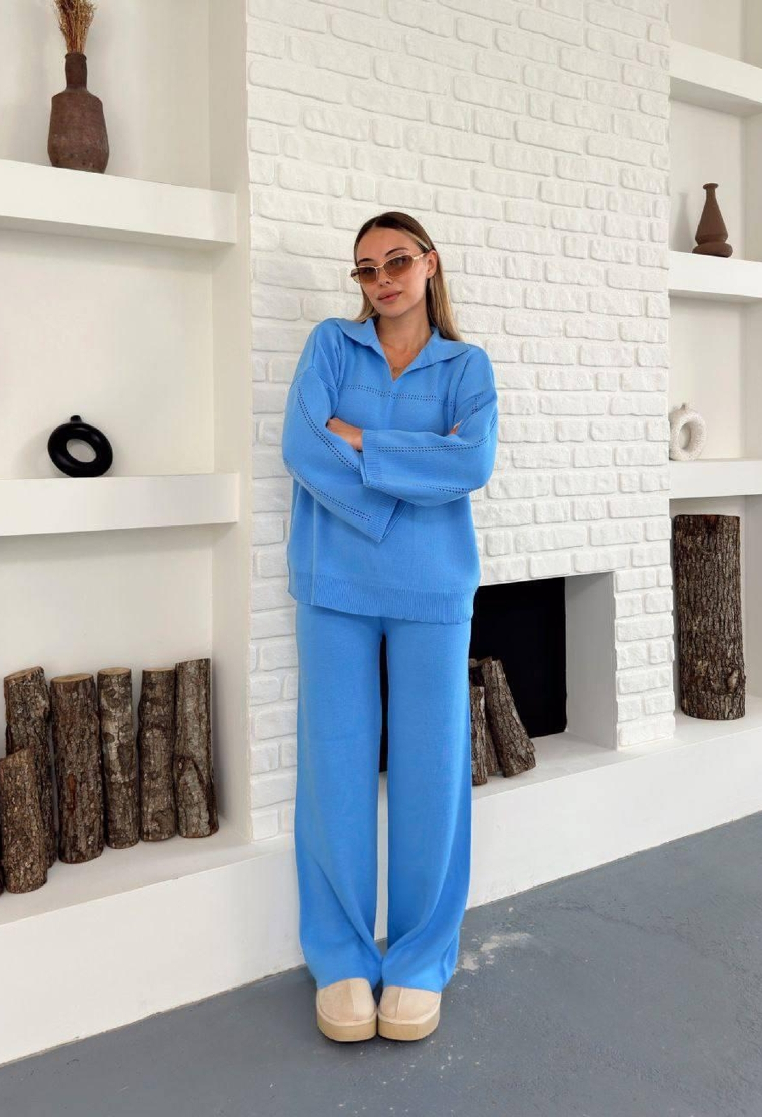 Casual Elegant Set With Palazzo Pants - Brand: My Jest Fashion - Women & Kids, Baby Clothes Wholesale - TheBS Women