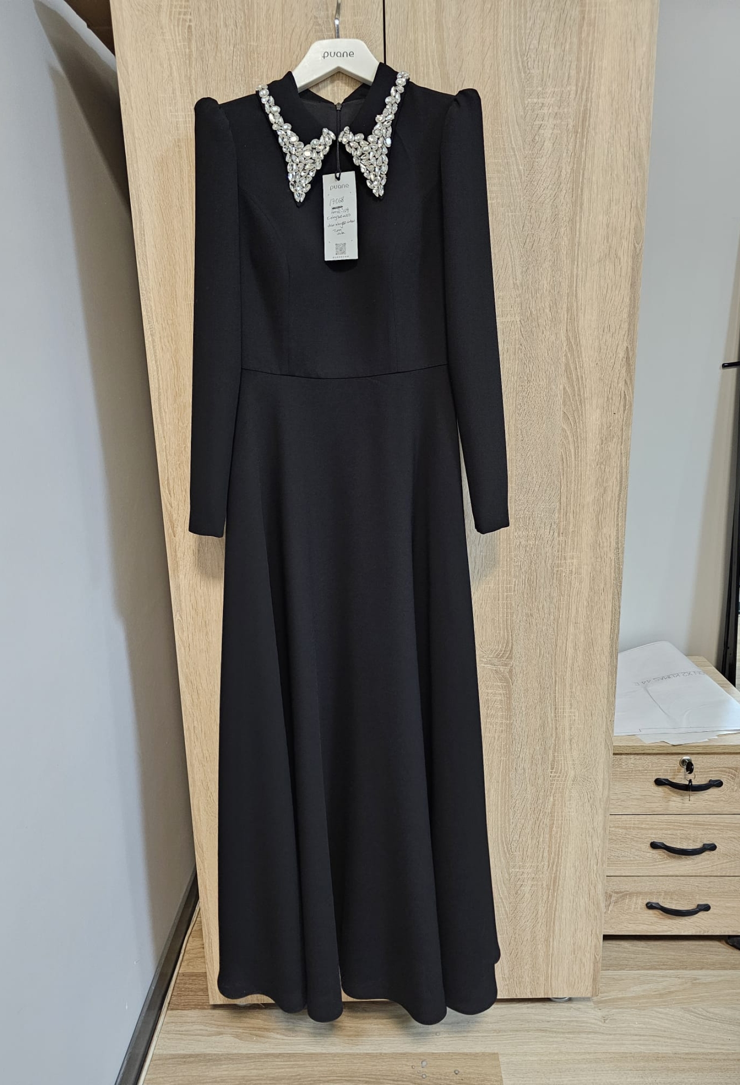 ElegantA-Line Dress With Long Sleeves - Brand: Puane - Women & Kids, Baby Clothes Wholesale - TheBS Women