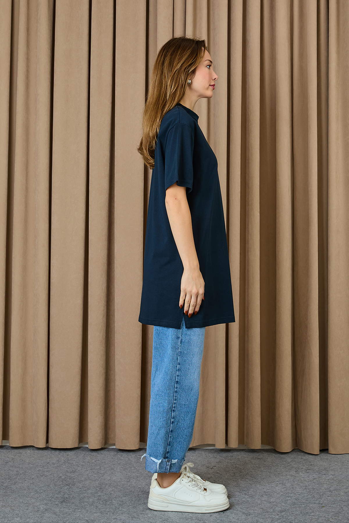 NavyTshirt Oversized Casual Streetwear - Brand: SOUL - Women & Kids, Baby Clothes Wholesale - TheBS Women NavyTshirt Oversized Casual Streetwear - Brand: SOUL - Women & Kids, Baby Clothes Wholesale - TheBS Women