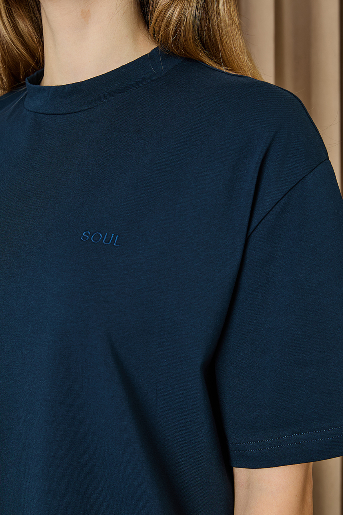 NavyTshirt Oversized Casual Streetwear - Brand: SOUL - Women & Kids, Baby Clothes Wholesale - TheBS Women NavyTshirt Oversized Casual Streetwear - Brand: SOUL - Women & Kids, Baby Clothes Wholesale - TheBS Women