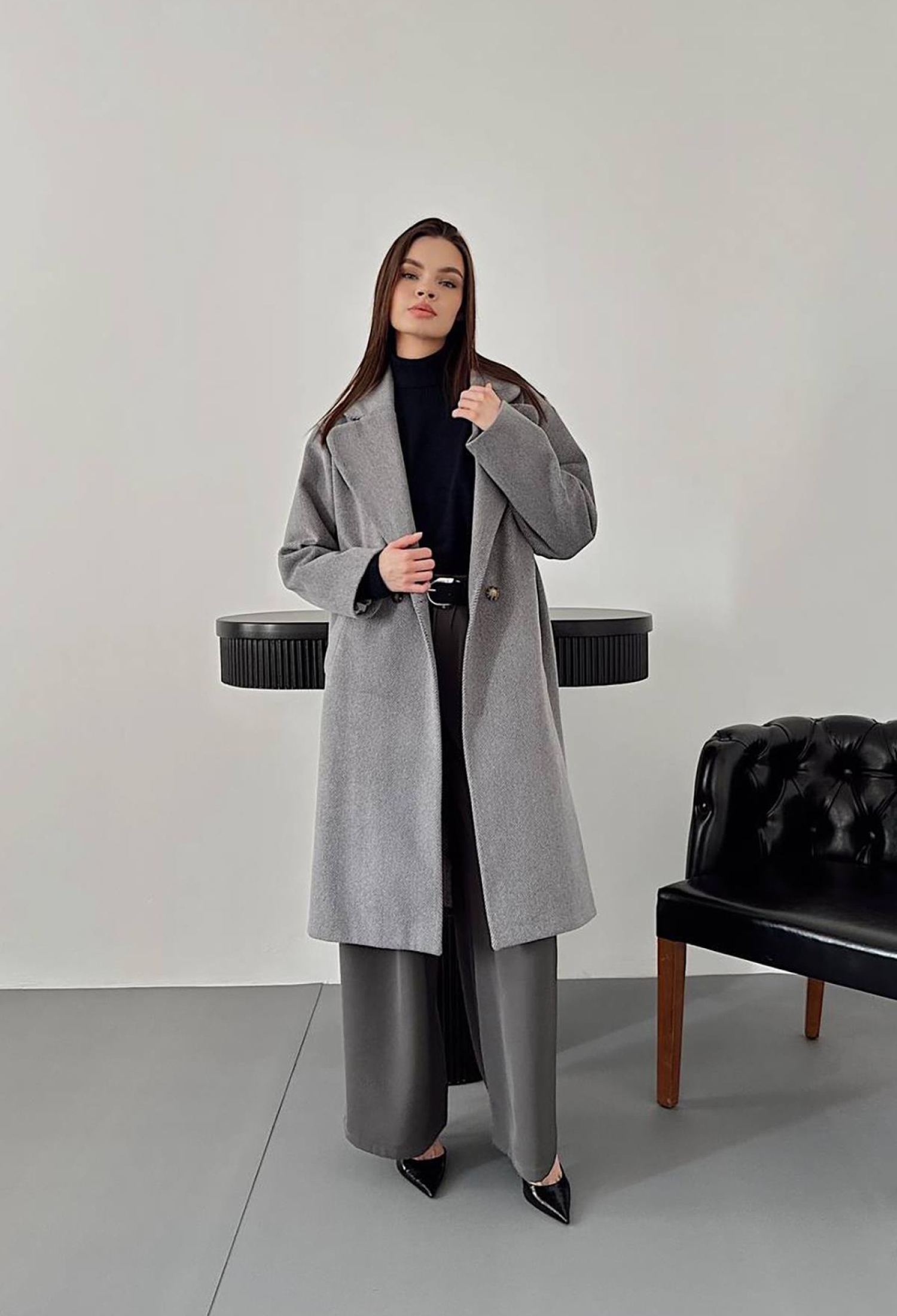 Long Coat - Gray - Brand: Elisa - Women & Kids, Baby Clothes Wholesale - TheBS Women