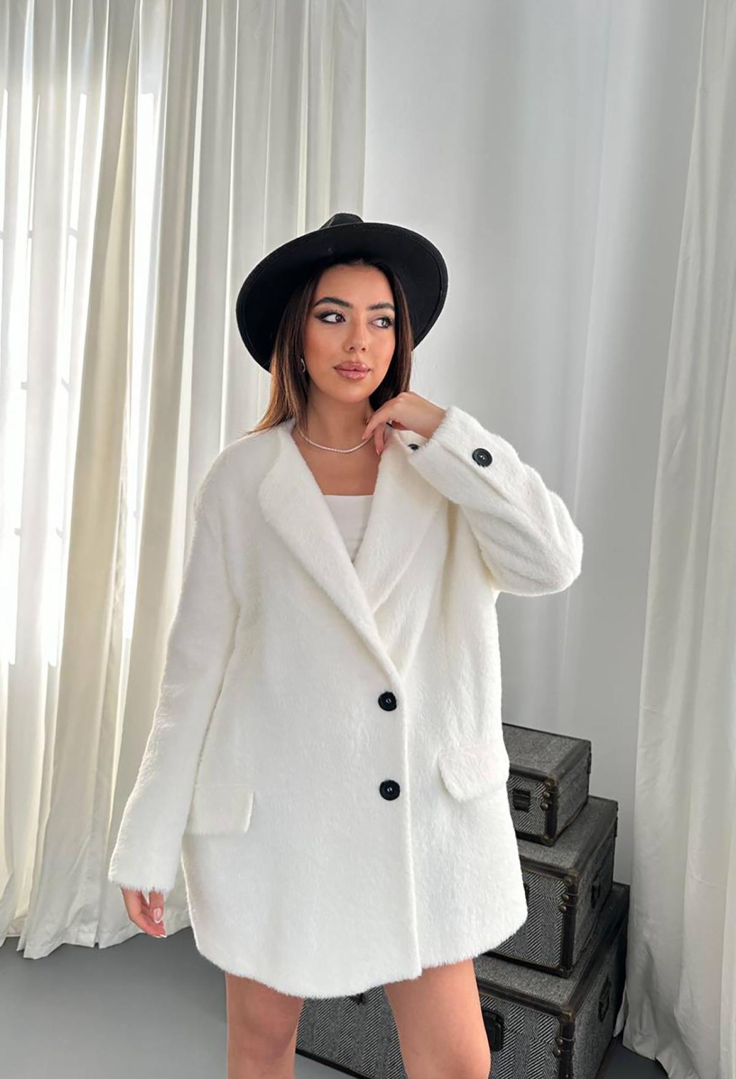 Furry Soft Coat - Brand: Elisa - Women & Kids, Baby Clothes Wholesale - TheBS Women