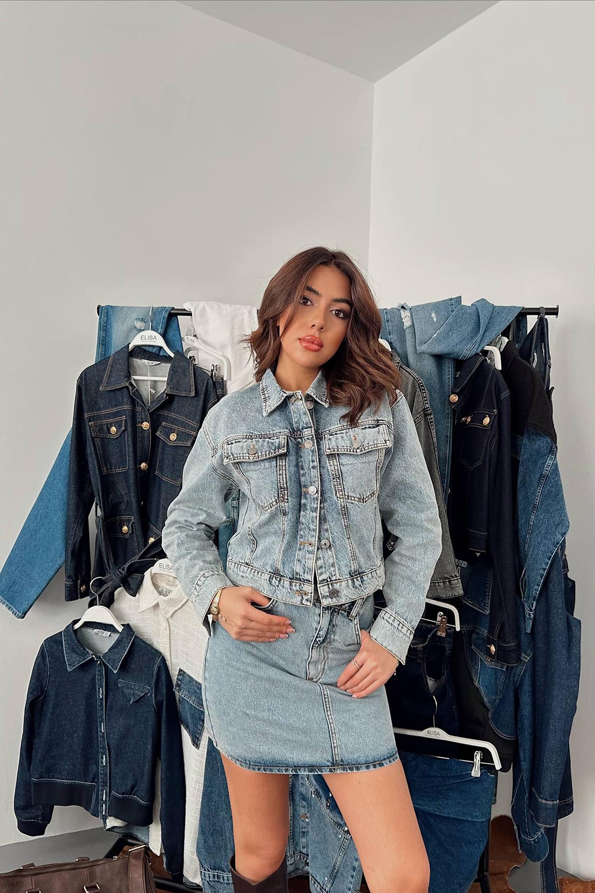 Blue Casual Streetwear Set - Brand: Elisa - Women & Kids, Baby Clothes Wholesale - TheBS Women Blue Casual Streetwear Set - Brand: Elisa - Women & Kids, Baby Clothes Wholesale - TheBS Women