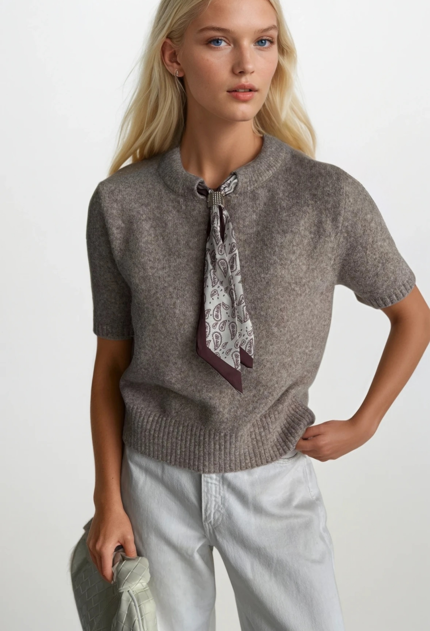 Grey Casual Elegant Preppy Sweater - Brand: Black Fashion - Women & Kids, Baby Clothes Wholesale - TheBS Women