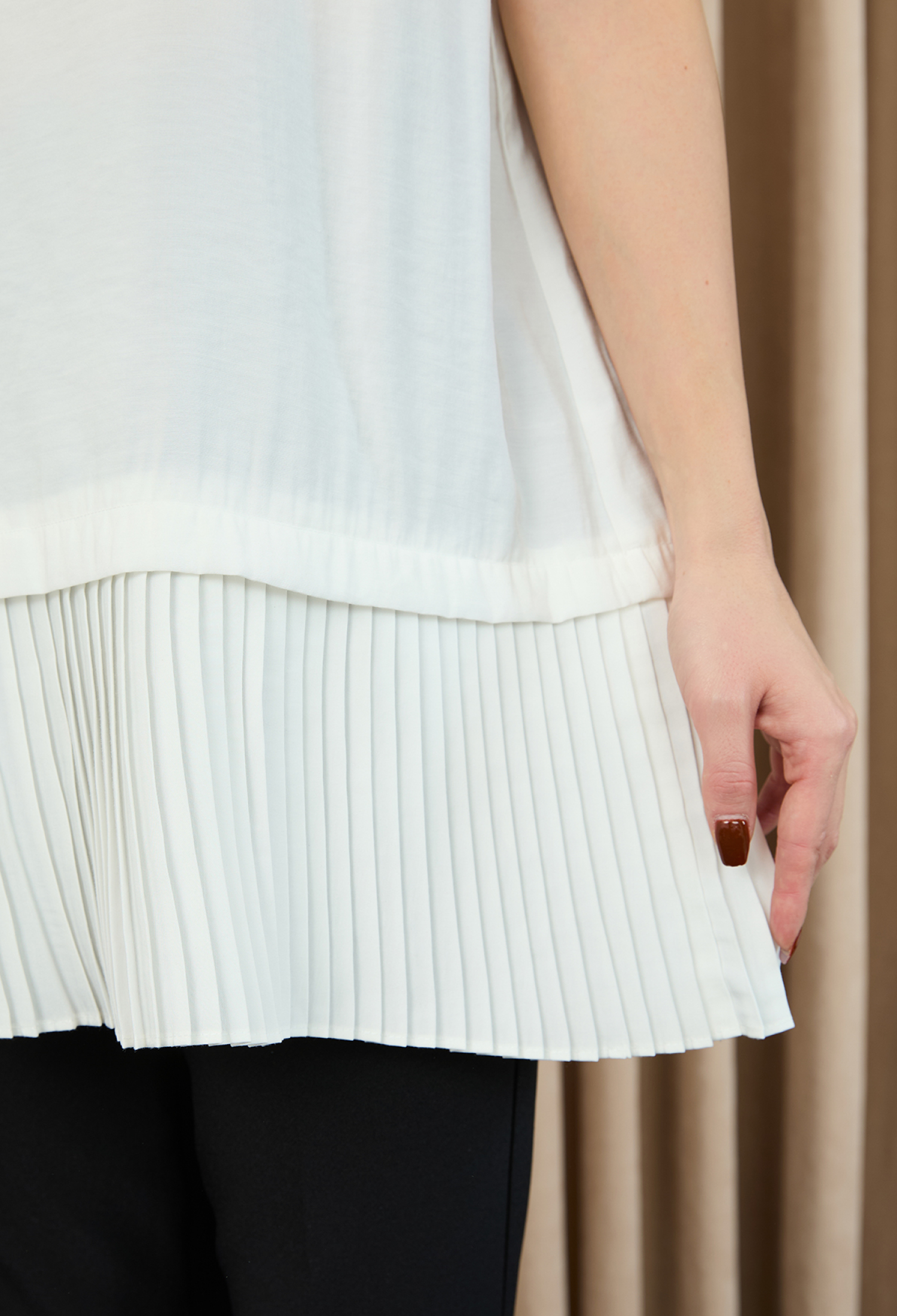 White Elegant Long Sleeve Cap Blouse - Brand: Puane - Women & Kids, Baby Clothes Wholesale - TheBS Women