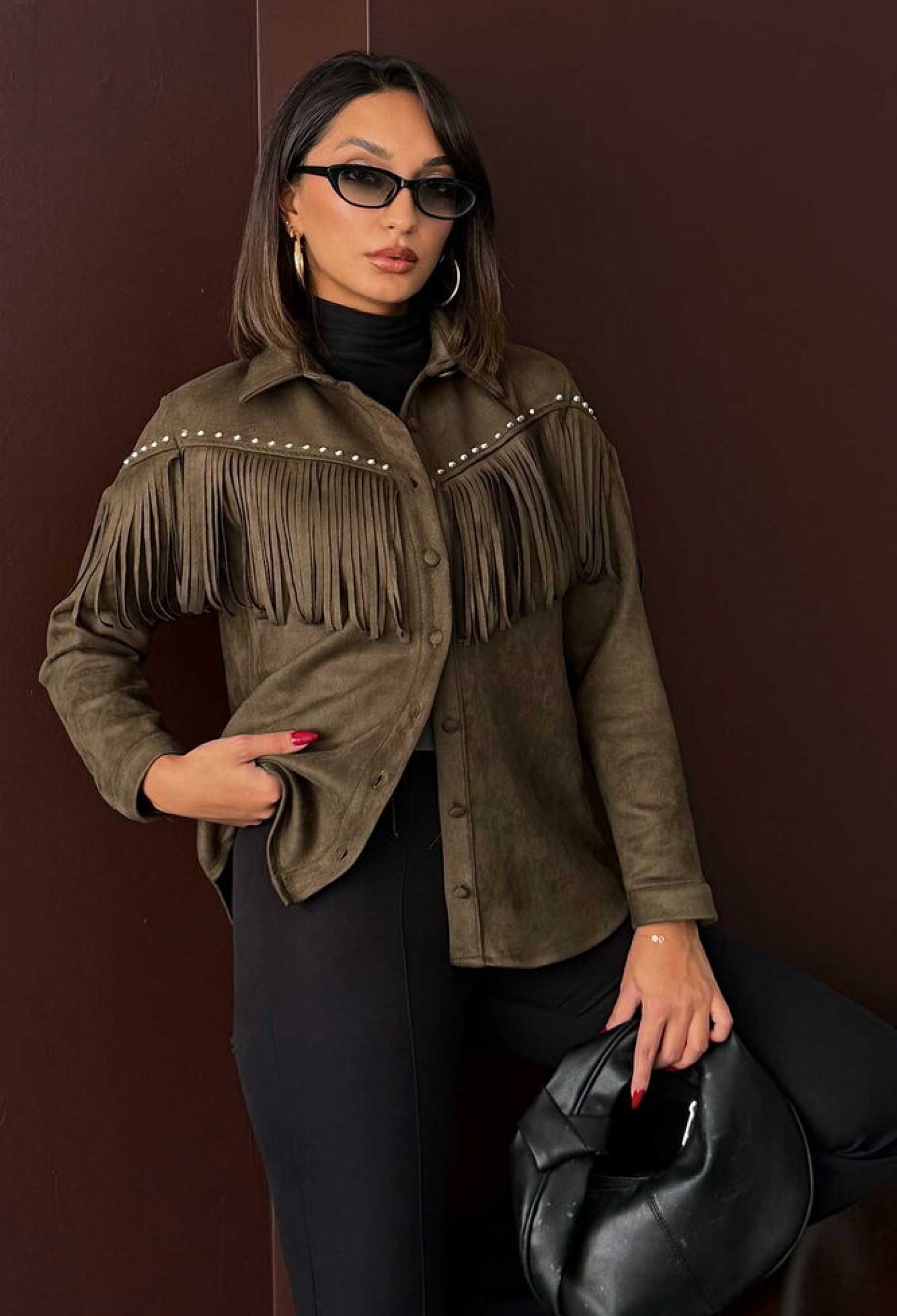Brown Shacket Jacket - Brand: Topshow - Women & Kids, Baby Clothes Wholesale - TheBS Women