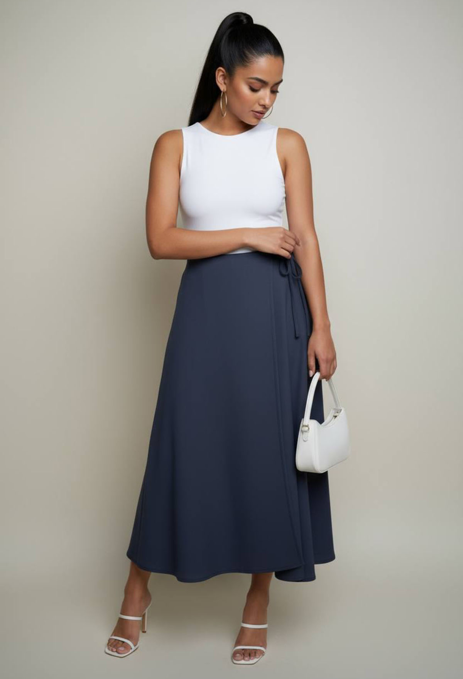 Wrap Maxi Skirt With Tie Closure - Brand: Mode Roy - Women & Kids, Baby Clothes Wholesale - TheBS Women