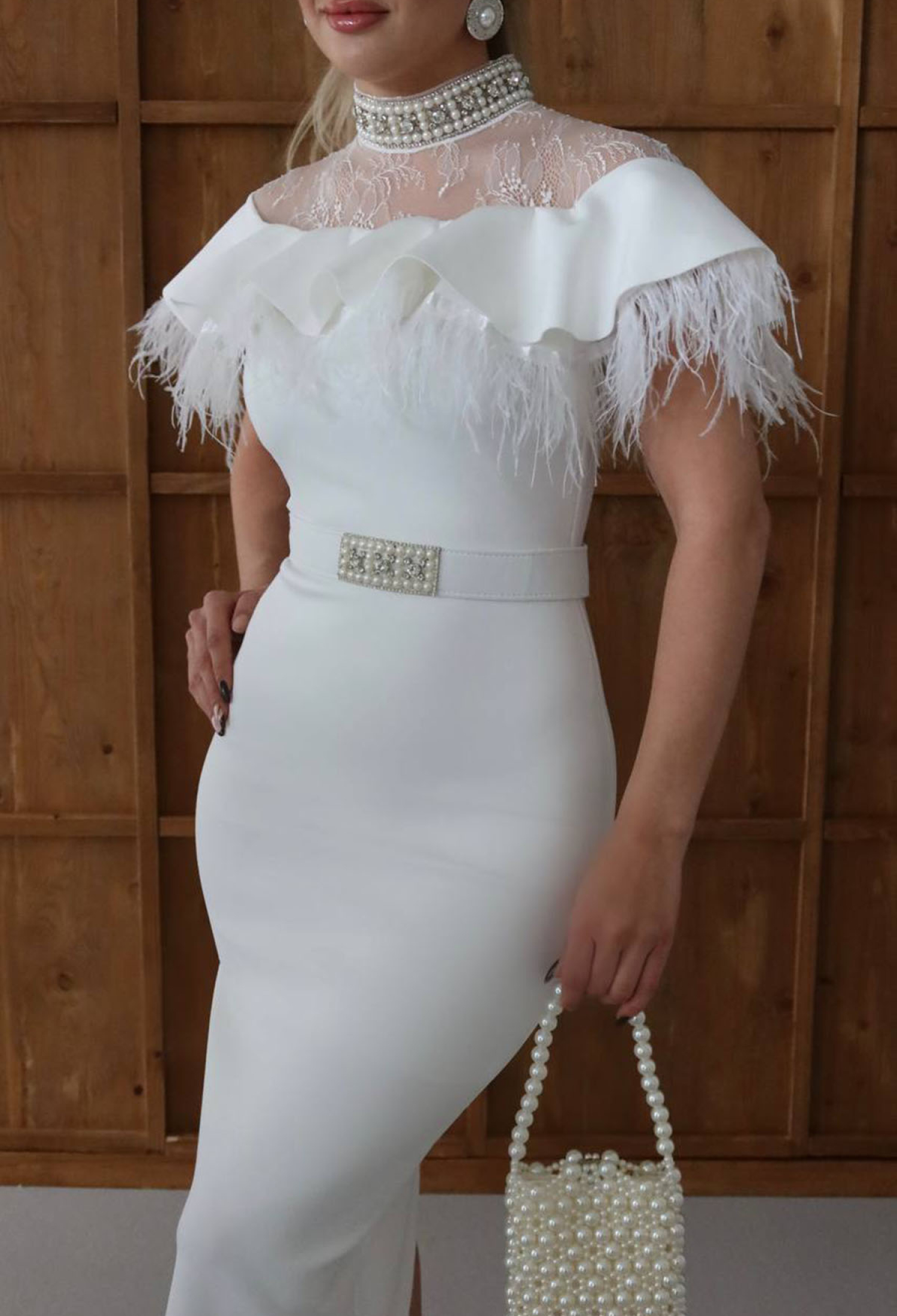 Elegant Formal Glam Pencil Dress - Brand: Mode Roy - Women & Kids, Baby Clothes Wholesale - TheBS Women