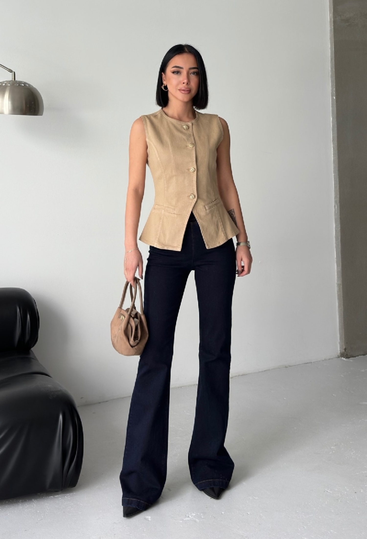 Navy Blue Jeans High Waist Bootcut Flare Leg - Brand: XLove - Women & Kids, Baby Clothes Wholesale - TheBS Women