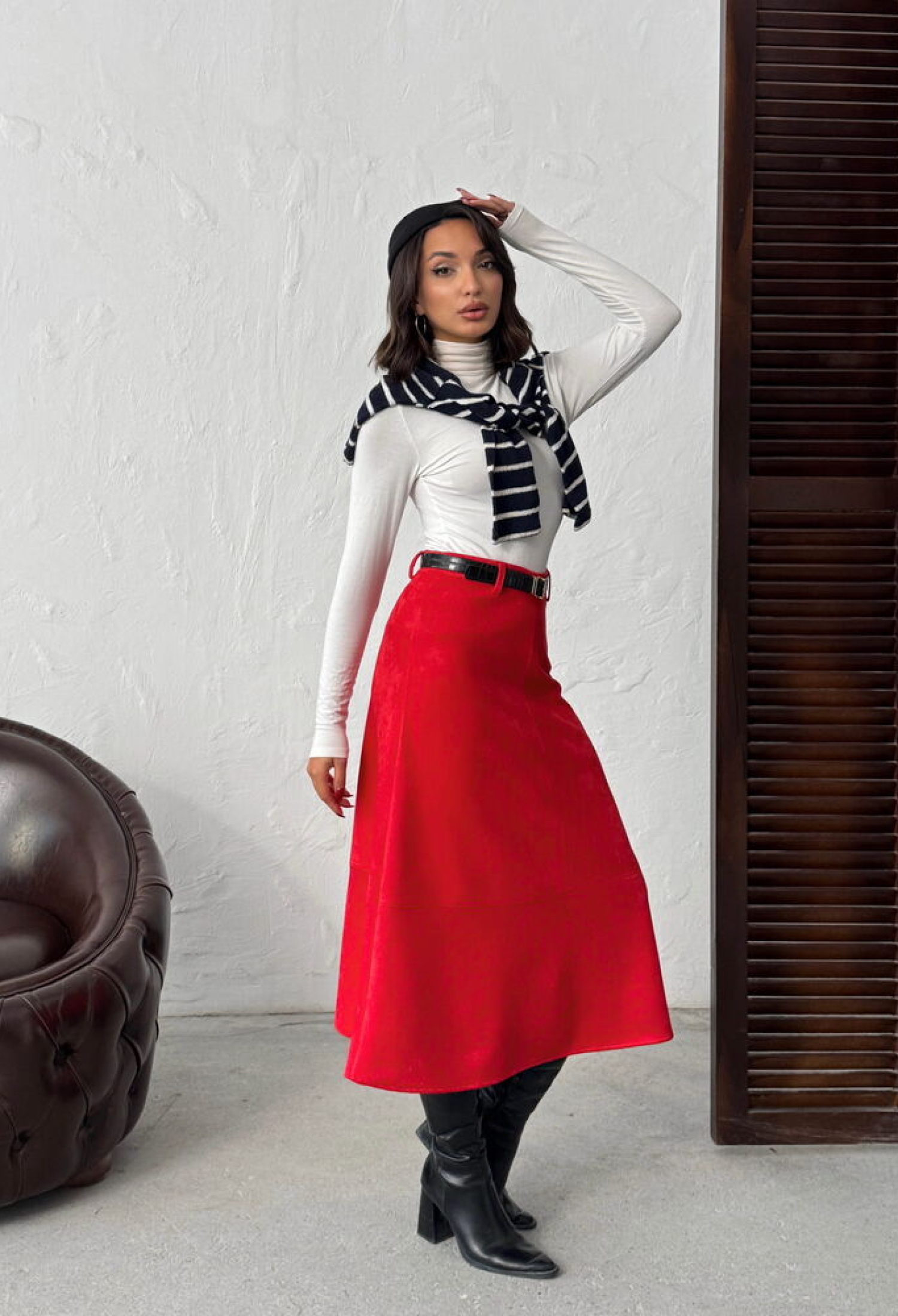Elegant A-Line Midi Skirt - Brand: Topshow - Women & Kids, Baby Clothes Wholesale - TheBS Women