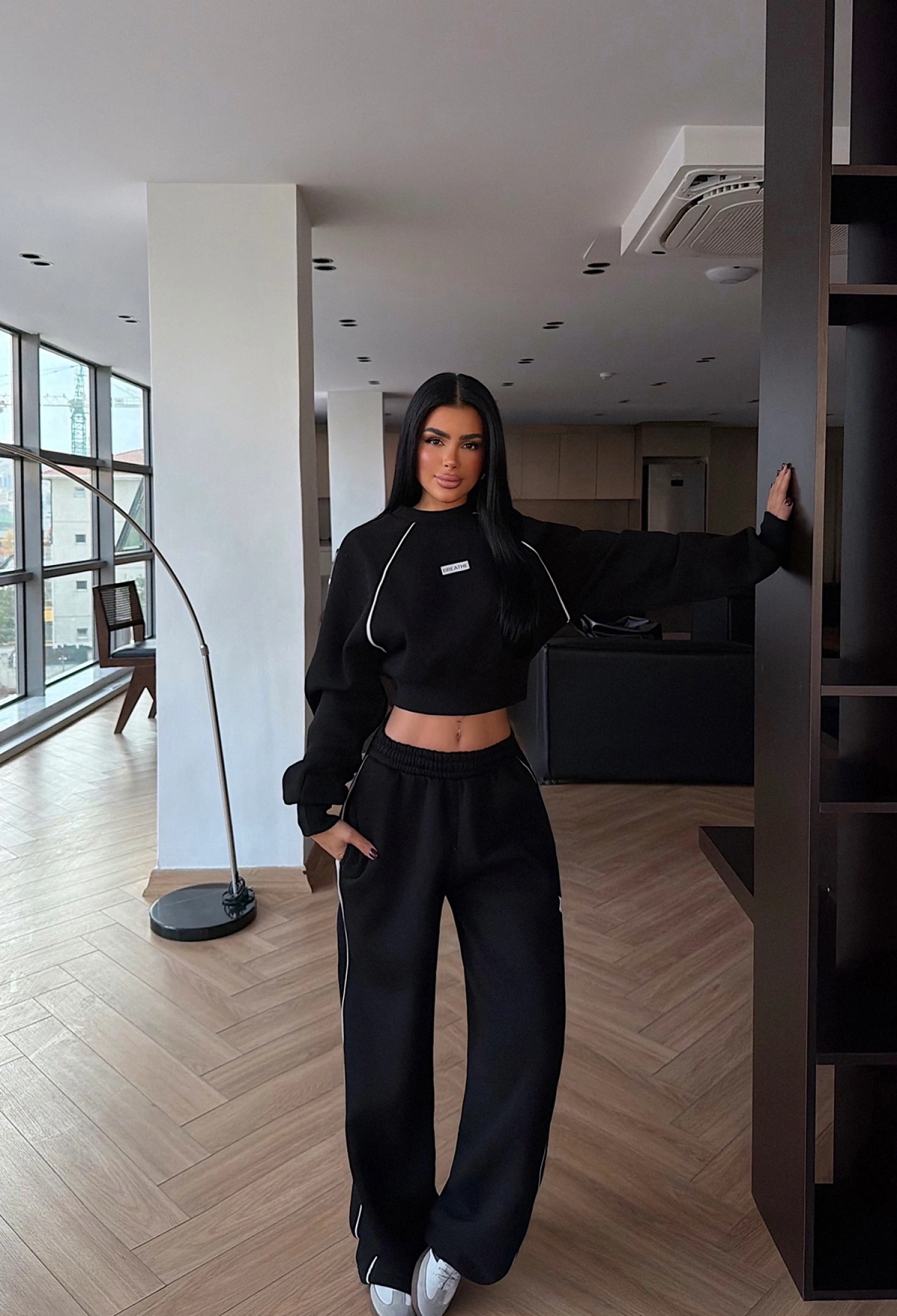 Tracksuit - Sporty & Casual Oversized Jogger Set - Brand: EYYO ATELIER - Women & Kids, Baby Clothes Wholesale - TheBS Women