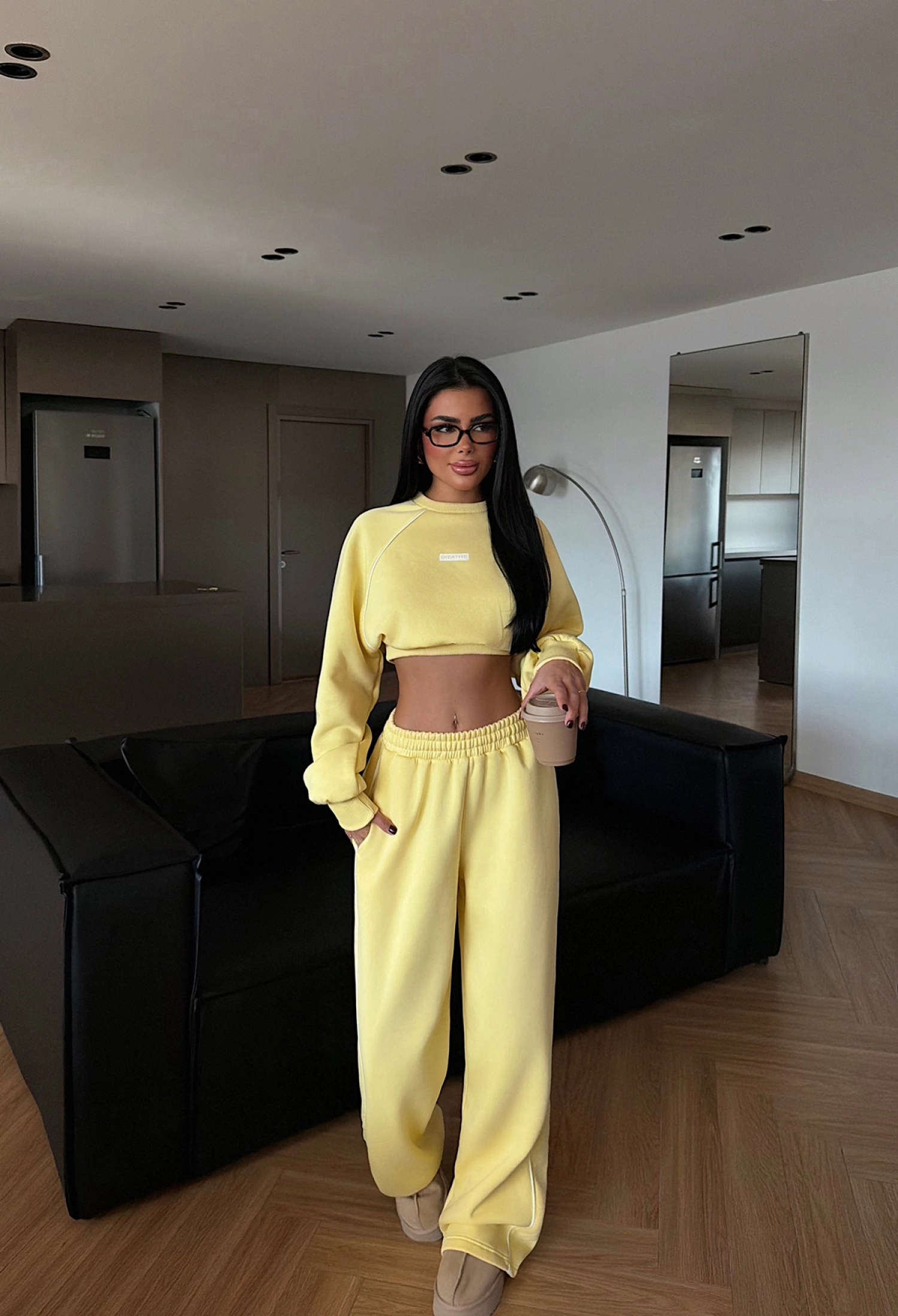 Tracksuit With Oversized Fit And Jogger Pants - Brand: EYYO ATELIER - Women & Kids, Baby Clothes Wholesale - TheBS Women